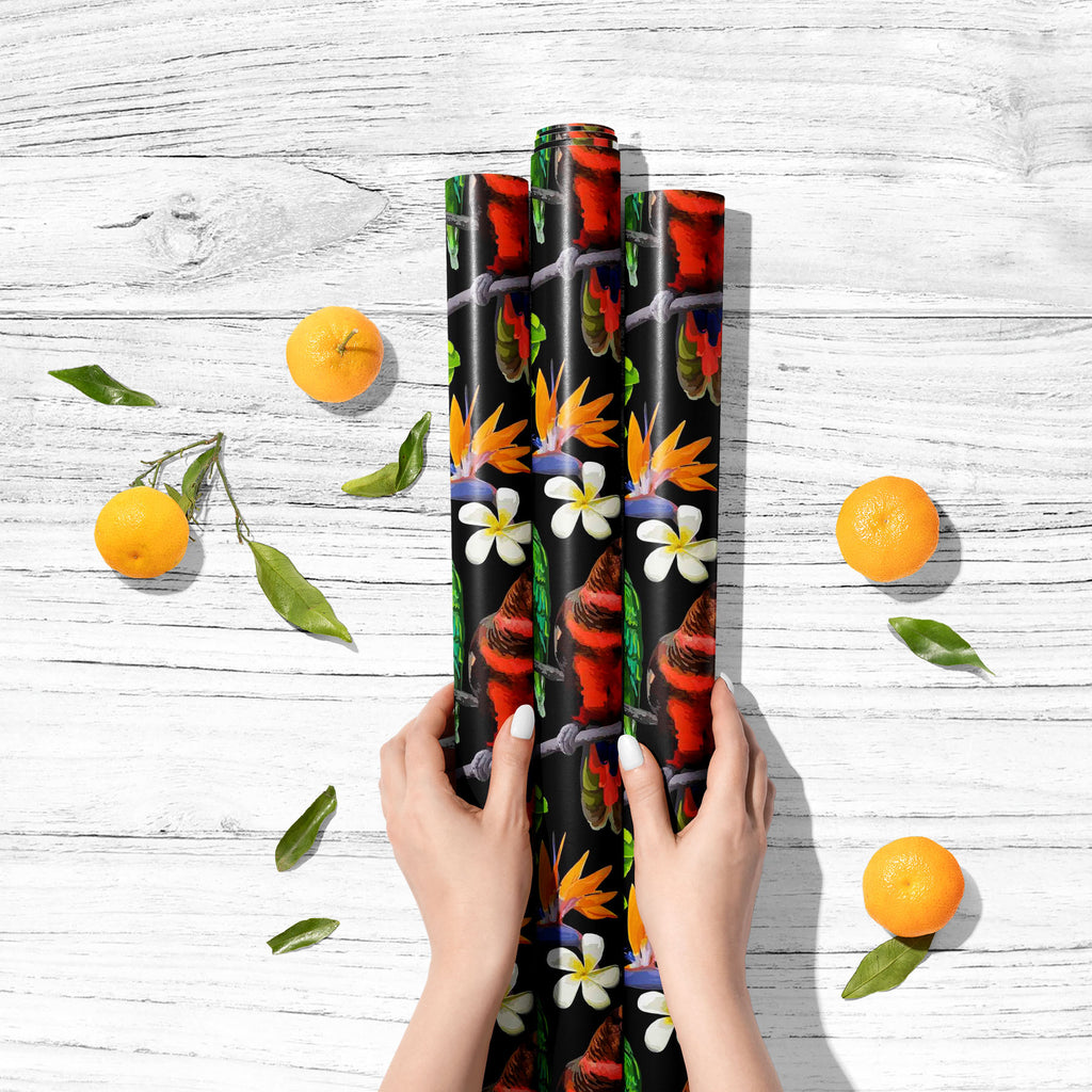 Exotic Birds & Beautiful Flowers D1 Art & Craft Gift Wrapping Paper-Wrapping Papers-WRP_PP-IC 5007520 IC 5007520, African, Animals, Art and Paintings, Birds, Black and White, Botanical, Drawing, Fashion, Floral, Flowers, Nature, Paintings, Patterns, Pets, Scenic, Signs, Signs and Symbols, Tropical, White, Wildlife, exotic, beautiful, d1, art, craft, gift, wrapping, paper, parrot, bird, parrots, jungle, seamless, africa, animal, blue, branch, brazil, bright, color, colorful, design, drawn, feather, flora, fl