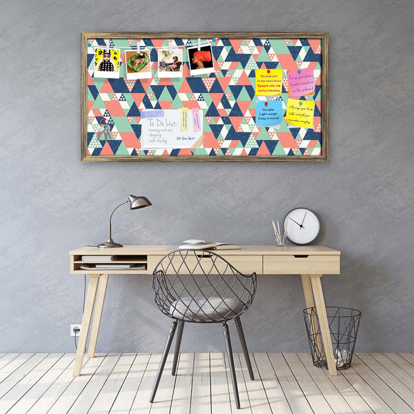 Colorful Triangles D1 Bulletin Board Notice Pin Board Soft Board | Framed-Bulletin Boards Framed-BLB_FR-IC 5007521 IC 5007521, Abstract Expressionism, Abstracts, Decorative, Diamond, Digital, Digital Art, Fashion, Geometric, Geometric Abstraction, Graphic, Illustrations, Modern Art, Patterns, Retro, Semi Abstract, Signs, Signs and Symbols, Triangles, colorful, d1, bulletin, board, notice, pin, vision, soft, combo, with, thumb, push, pins, sticky, notes, antique, golden, frame, abstract, backdrop, blue, cool