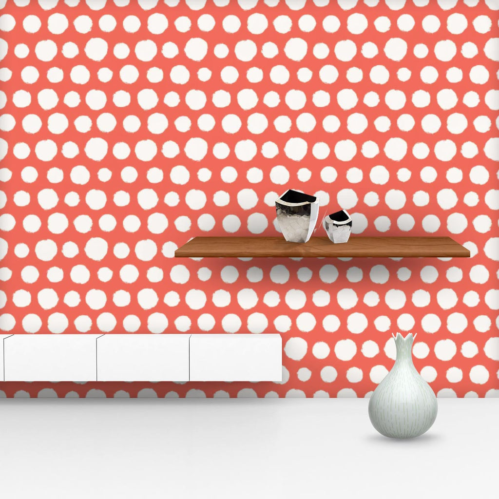 Painted Polka Dot Wallpaper Roll-Wallpapers Peel & Stick-WAL_PA-IC 5007524 IC 5007524, Abstract Expressionism, Abstracts, Art and Paintings, Books, Circle, Decorative, Dots, Drawing, Geometric, Geometric Abstraction, Illustrations, Modern Art, Patterns, Retro, Semi Abstract, Signs, Signs and Symbols, Splatter, Watercolour, painted, polka, dot, wallpaper, roll, abstract, acrylic, art, background, bubble, chaos, decoration, design, dye, elegant, fabric, form, illustration, modern, neutral, organic, ornament, 