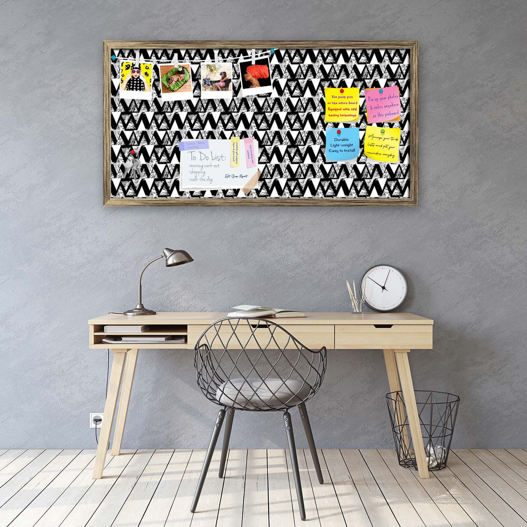 Geometrical Behaviour D4 Bulletin Board Notice Pin Board Soft Board | Framed-Bulletin Boards Framed-BLB_FR-IC 5007533 IC 5007533, Abstract Expressionism, Abstracts, African, Ancient, Art and Paintings, Aztec, Black and White, Bohemian, Brush Stroke, Chevron, Culture, Ethnic, Eygptian, Geometric, Geometric Abstraction, Graffiti, Hand Drawn, Historical, Medieval, Mexican, Modern Art, Patterns, Retro, Semi Abstract, Signs, Signs and Symbols, Splatter, Traditional, Triangles, Tribal, Vintage, Watercolour, White