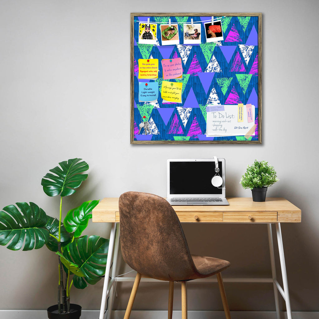 Mixed Triangled D1 Bulletin Board Notice Pin Board Soft Board | Framed-Bulletin Boards Framed-BLB_FR-IC 5007535 IC 5007535, Abstract Expressionism, Abstracts, African, Ancient, Art and Paintings, Aztec, Bohemian, Brush Stroke, Chevron, Culture, Ethnic, Eygptian, Geometric, Geometric Abstraction, Graffiti, Hand Drawn, Historical, Medieval, Mexican, Modern Art, Patterns, Retro, Semi Abstract, Signs, Signs and Symbols, Splatter, Traditional, Triangles, Tribal, Vintage, Watercolour, World Culture, mixed, triang