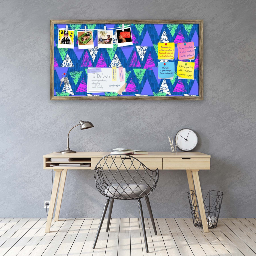 Mixed Triangled D1 Bulletin Board Notice Pin Board Soft Board | Framed-Bulletin Boards Framed-BLB_FR-IC 5007535 IC 5007535, Abstract Expressionism, Abstracts, African, Ancient, Art and Paintings, Aztec, Bohemian, Brush Stroke, Chevron, Culture, Ethnic, Eygptian, Geometric, Geometric Abstraction, Graffiti, Hand Drawn, Historical, Medieval, Mexican, Modern Art, Patterns, Retro, Semi Abstract, Signs, Signs and Symbols, Splatter, Traditional, Triangles, Tribal, Vintage, Watercolour, World Culture, mixed, triang