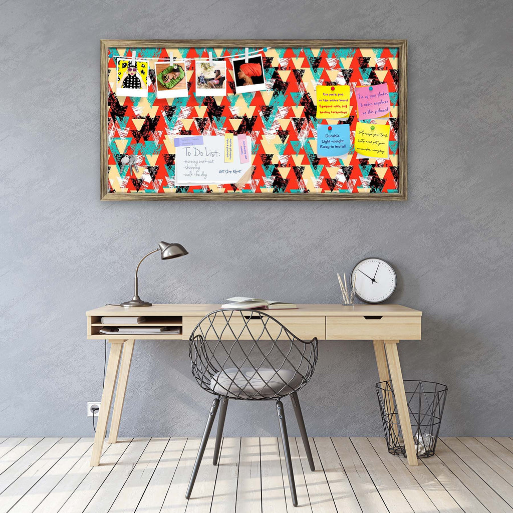 Triangled D2 Bulletin Board Notice Pin Board Soft Board | Framed-Bulletin Boards Framed-BLB_FR-IC 5007537 IC 5007537, Abstract Expressionism, Abstracts, African, Ancient, Art and Paintings, Aztec, Bohemian, Brush Stroke, Chevron, Culture, Ethnic, Eygptian, Geometric, Geometric Abstraction, Graffiti, Hand Drawn, Historical, Medieval, Mexican, Modern Art, Patterns, Retro, Semi Abstract, Signs, Signs and Symbols, Splatter, Traditional, Triangles, Tribal, Vintage, Watercolour, World Culture, triangled, d2, bull