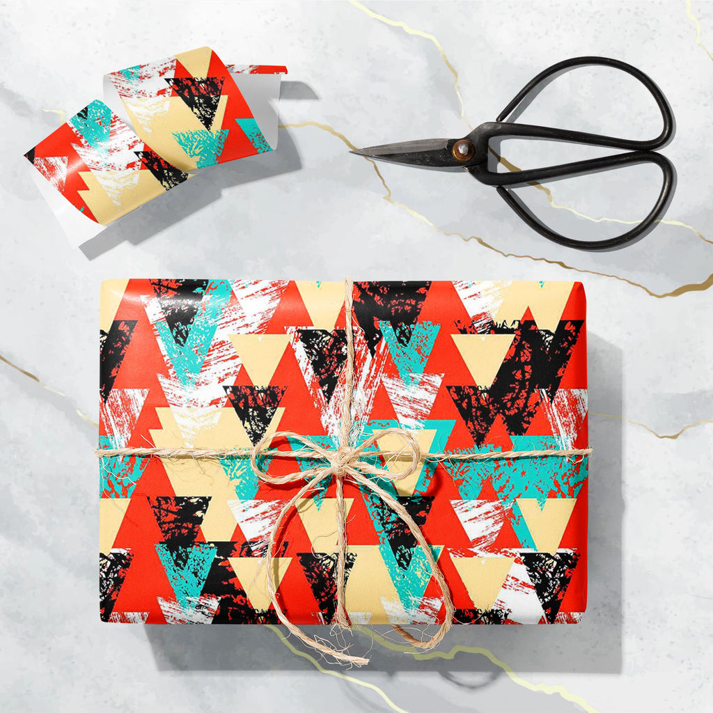 Triangled D2 Art & Craft Gift Wrapping Paper-Wrapping Papers-WRP_PP-IC 5007537 IC 5007537, Abstract Expressionism, Abstracts, African, Ancient, Art and Paintings, Aztec, Bohemian, Brush Stroke, Chevron, Culture, Ethnic, Eygptian, Geometric, Geometric Abstraction, Graffiti, Hand Drawn, Historical, Medieval, Mexican, Modern Art, Patterns, Retro, Semi Abstract, Signs, Signs and Symbols, Splatter, Traditional, Triangles, Tribal, Vintage, Watercolour, World Culture, triangled, d2, art, craft, gift, wrapping, pap