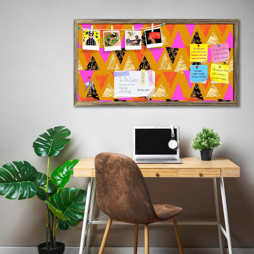 Mixed Triangled D3 Bulletin Board Notice Pin Board Soft Board | Framed-Bulletin Boards Framed-BLB_FR-IC 5007539 IC 5007539, Abstract Expressionism, Abstracts, African, Ancient, Art and Paintings, Aztec, Bohemian, Brush Stroke, Chevron, Culture, Ethnic, Eygptian, Geometric, Geometric Abstraction, Graffiti, Hand Drawn, Historical, Medieval, Mexican, Modern Art, Patterns, Retro, Semi Abstract, Signs, Signs and Symbols, Splatter, Traditional, Triangles, Tribal, Vintage, Watercolour, World Culture, mixed, triang