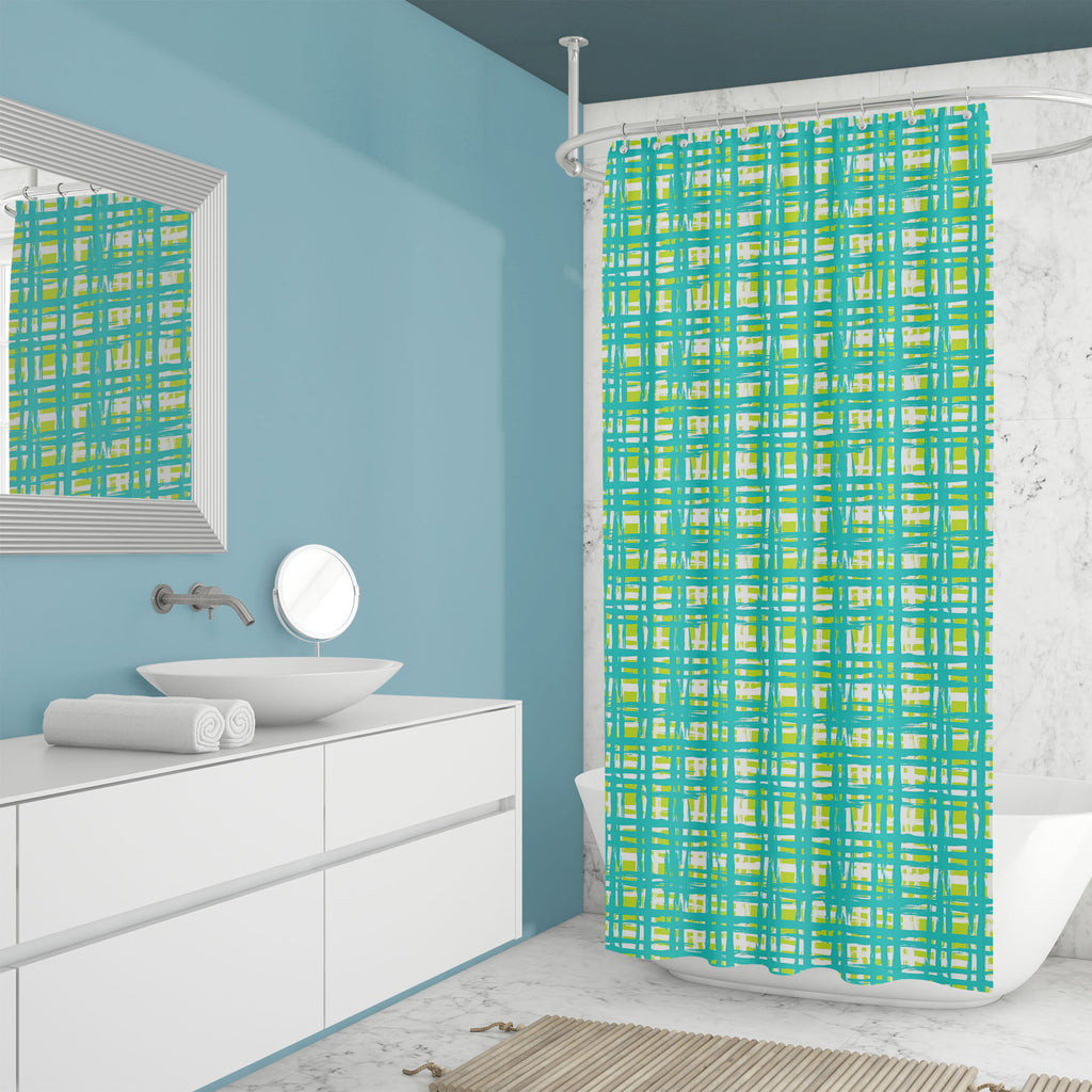 Vintage Lines Washable Waterproof Shower Curtain-Shower Curtains-CUR_SH_EL-IC 5007542 IC 5007542, Abstract Expressionism, Abstracts, Ancient, Bohemian, Brush Stroke, Check, Culture, Digital, Digital Art, Drawing, Ethnic, Geometric, Geometric Abstraction, Graffiti, Graphic, Grid Art, Hand Drawn, Historical, Medieval, Patterns, Plaid, Retro, Semi Abstract, Signs, Signs and Symbols, Stripes, Traditional, Tribal, Vintage, Watercolour, World Culture, lines, washable, waterproof, shower, curtain, abstract, backgr