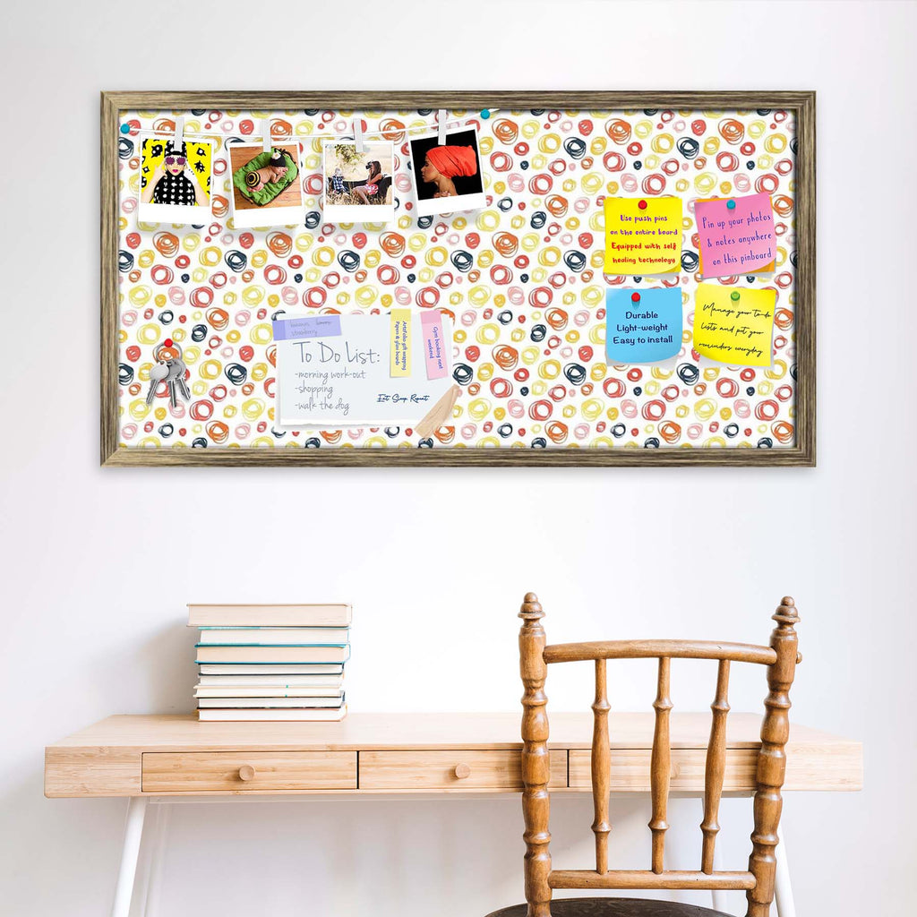 Abstract Doodle D2 Bulletin Board Notice Pin Board Soft Board | Framed - Bulletin Boards Framed - ArtzFolio.com