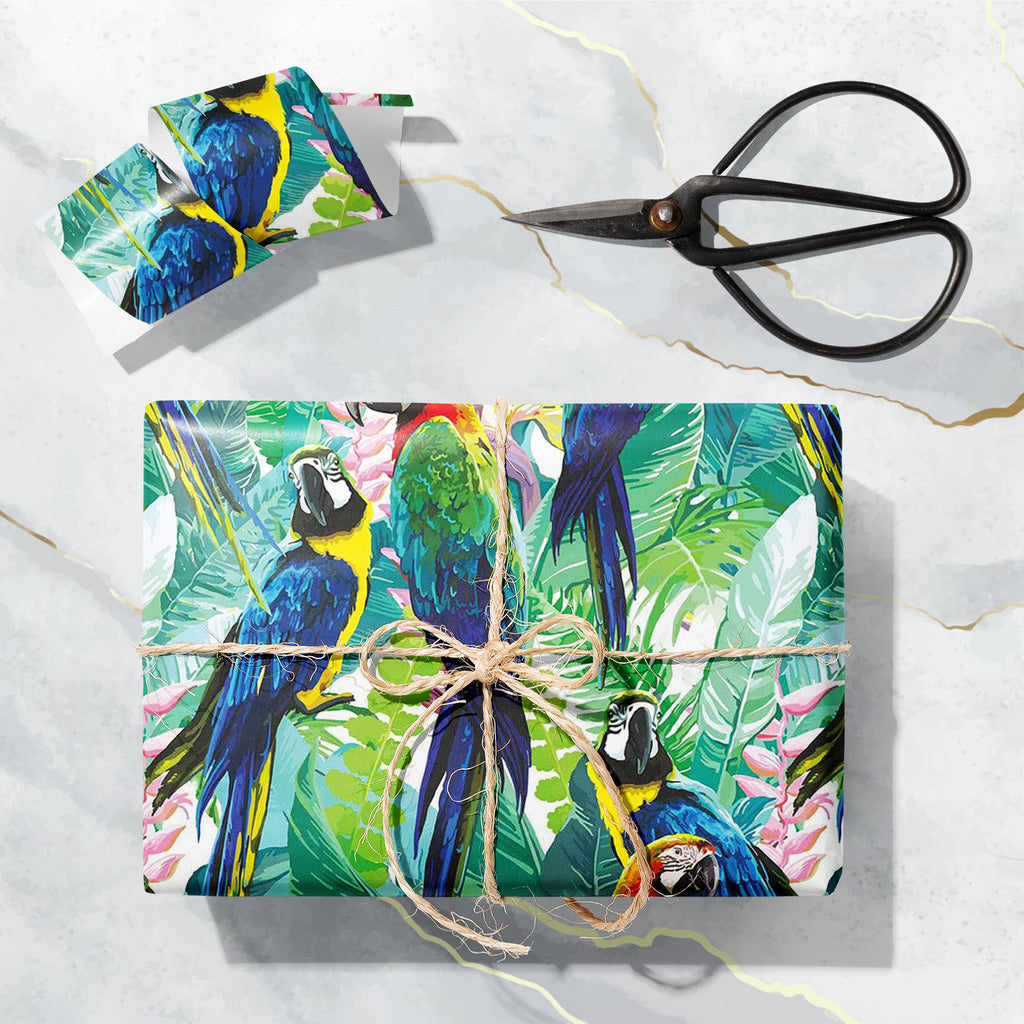 Exotic Birds & Beautiful Flowers D2 Art & Craft Gift Wrapping Paper-Wrapping Papers-WRP_PP-IC 5007552 IC 5007552, Animals, Art and Paintings, Birds, Black and White, Botanical, Drawing, Fashion, Floral, Flowers, Illustrations, Love, Nature, Patterns, Pets, Romance, Scenic, Signs, Signs and Symbols, Tropical, White, Wildlife, exotic, beautiful, d2, art, craft, gift, wrapping, paper, pattern, parrot, jungle, bird, brazil, parrots, macaw, illustration, flower, seamless, background, forest, animal, leaves, prin