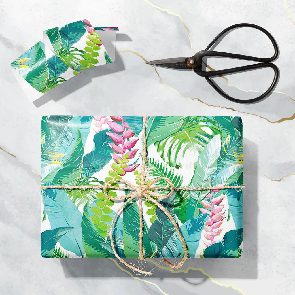 Exotic Flowers & Leaves Art & Craft Gift Wrapping Paper-Wrapping Papers-WRP_PP-IC 5007553 IC 5007553, Art and Paintings, Black and White, Botanical, Digital, Digital Art, Drawing, Fashion, Floral, Flowers, Graphic, Illustrations, Nature, Patterns, Scenic, Signs, Signs and Symbols, Tropical, Watercolour, White, exotic, leaves, art, craft, gift, wrapping, paper, pattern, jungle, watercolor, seamless, flower, rainforest, fern, plants, background, texture, palm, leaf, beautiful, border, color, colorful, decorat