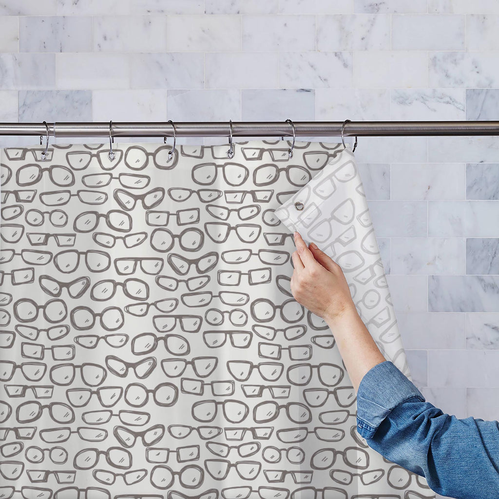 All Glasses Washable Waterproof Shower Curtain - Shower Curtains - ArtzFolio.com