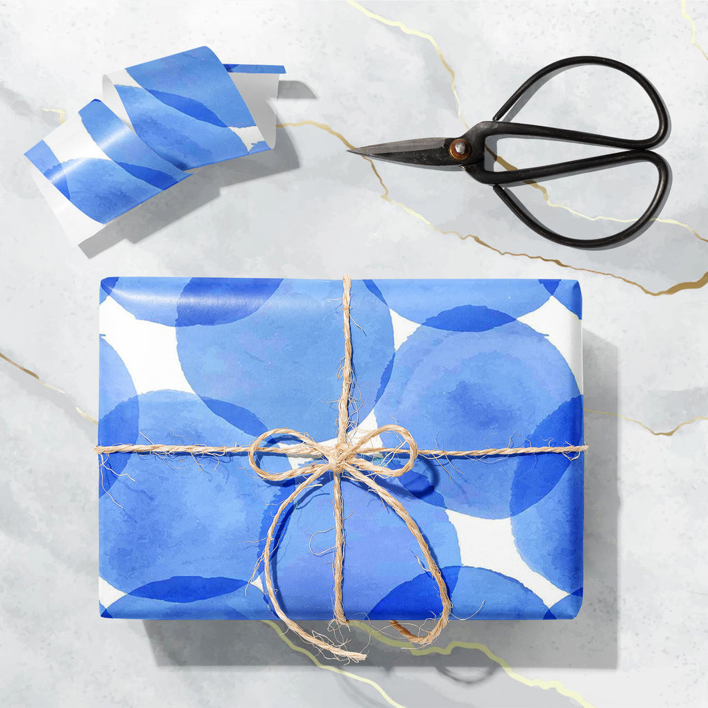 Blue Circles Art & Craft Gift Wrapping Paper-Wrapping Papers-WRP_PP-IC 5007555 IC 5007555, Abstract Expressionism, Abstracts, Ancient, Art and Paintings, Black and White, Circle, Digital, Digital Art, Dots, Geometric, Geometric Abstraction, Graphic, Historical, Illustrations, Medieval, Patterns, Retro, Semi Abstract, Signs, Signs and Symbols, Splatter, Vintage, Watercolour, White, blue, circles, art, craft, gift, wrapping, paper, abstract, backdrop, background, color, colorful, decor, design, dot, drawn, dr