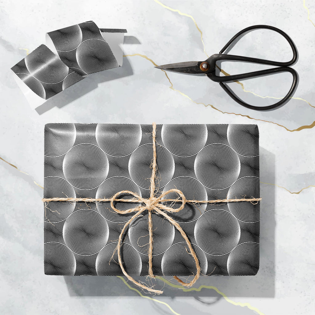 Monochrome Sphere Art & Craft Gift Wrapping Paper-Wrapping Papers-WRP_PP-IC 5007573 IC 5007573, Abstract Expressionism, Abstracts, Art and Paintings, Black, Black and White, Circle, Digital, Digital Art, Geometric, Geometric Abstraction, Graphic, Grid Art, Illustrations, Modern Art, Patterns, Semi Abstract, Signs, Signs and Symbols, Stripes, White, monochrome, sphere, art, craft, gift, wrapping, paper, abstract, abstraction, background, ball, circular, curve, design, diagonal, dynamic, ellipse, endless, fut