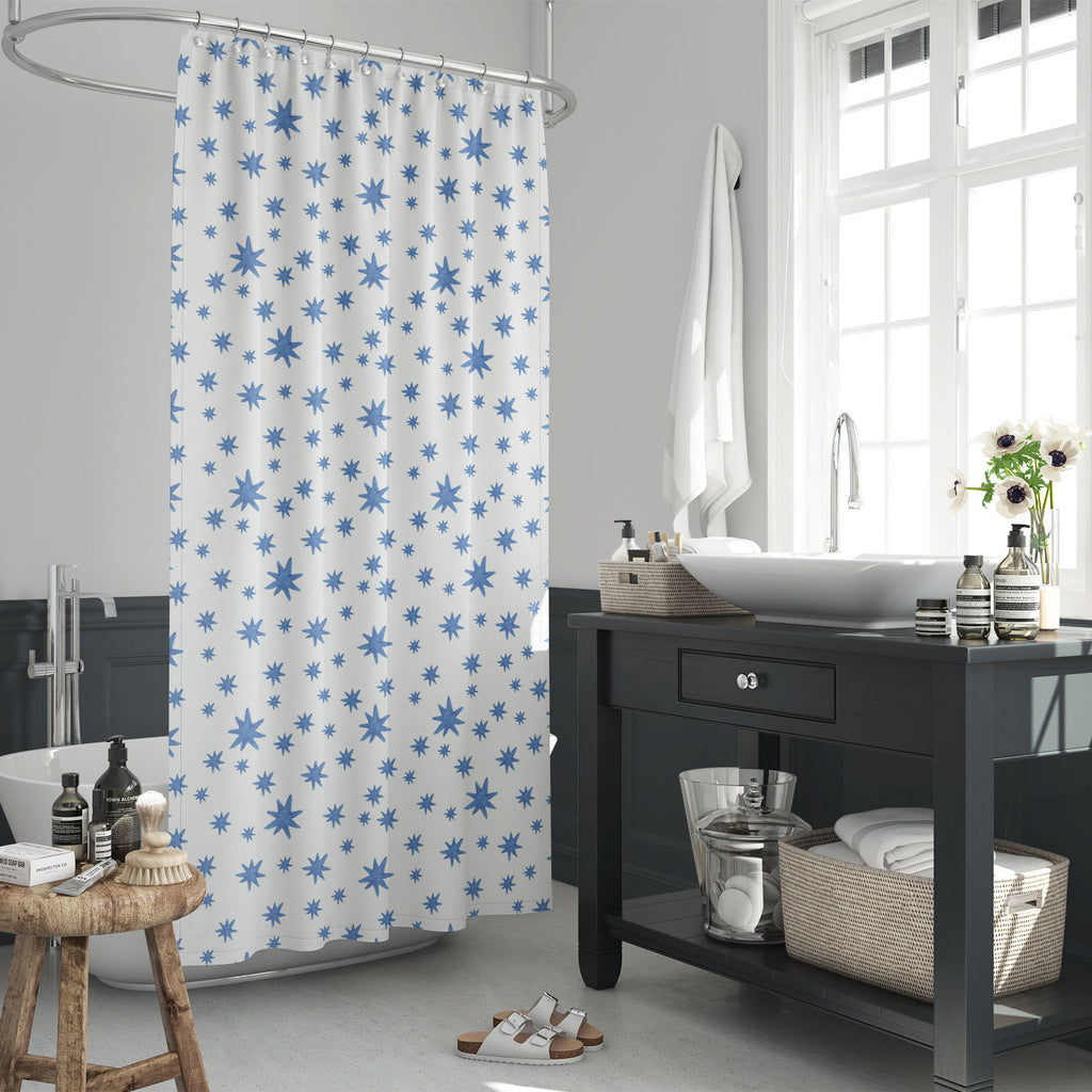 Watercolor Stars Washable Waterproof Shower Curtain-Shower Curtains-CUR_SH_EL-IC 5007574 IC 5007574, Abstract Expressionism, Abstracts, Ancient, Baby, Children, Circle, Digital, Digital Art, Geometric, Geometric Abstraction, Graphic, Historical, Illustrations, Kids, Medieval, Patterns, Retro, Semi Abstract, Signs, Signs and Symbols, Space, Splatter, Stars, Vintage, Watercolour, watercolor, washable, waterproof, shower, curtain, abstract, backdrop, background, badge, ball, blue, bubble, childhood, childish, 