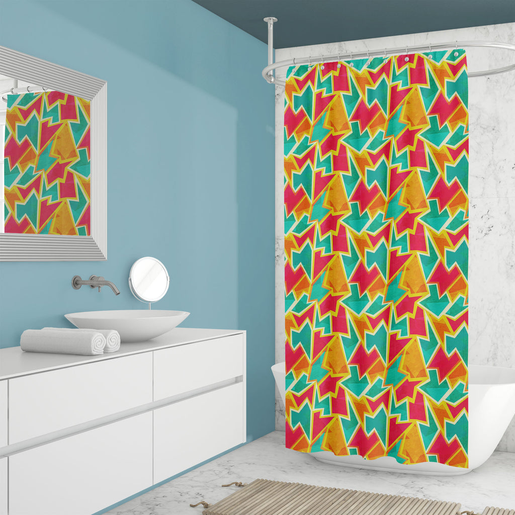 Bright Mosaic Washable Waterproof Shower Curtain-Shower Curtains-CUR_SH_EL-IC 5007578 IC 5007578, Abstract Expressionism, Abstracts, Architecture, Art and Paintings, Beverage, Digital, Digital Art, Fashion, Geometric, Geometric Abstraction, Graphic, Illustrations, Kitchen, Patterns, Retro, Semi Abstract, Signs, Signs and Symbols, Triangles, bright, mosaic, washable, waterproof, shower, curtain, abstract, art, backdrop, background, bathroom, blank, blue, color, cover, creative, decoration, design, element, f