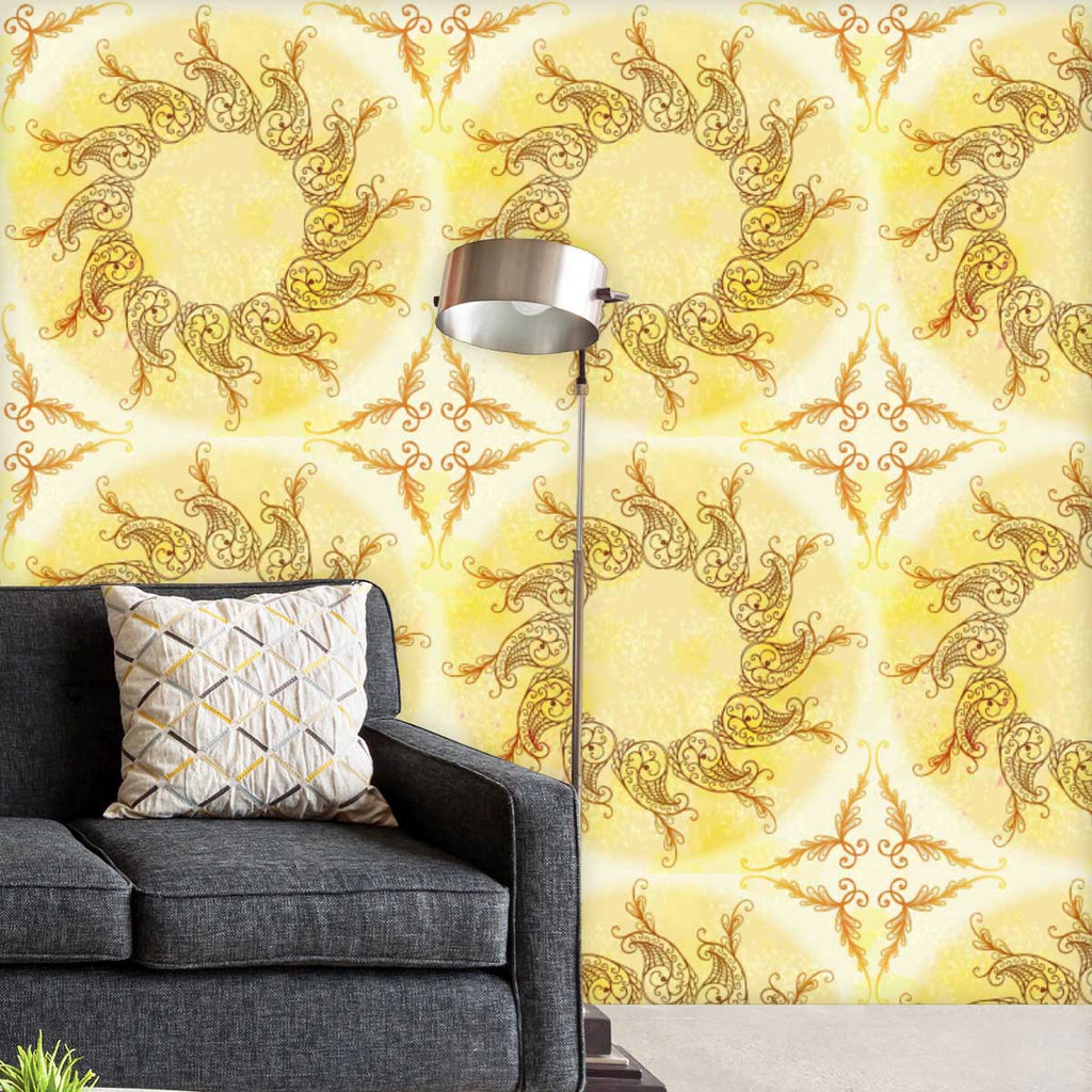 Ethnic Circular Ornament D6 Wallpaper Roll-Wallpapers Peel & Stick-WAL_PA-IC 5007587 IC 5007587, Abstract Expressionism, Abstracts, Allah, Arabic, Art and Paintings, Asian, Botanical, Circle, Cities, City Views, Culture, Drawing, Ethnic, Floral, Flowers, Geometric, Geometric Abstraction, Hinduism, Illustrations, Indian, Islam, Mandala, Nature, Paintings, Patterns, Retro, Semi Abstract, Signs, Signs and Symbols, Symbols, Traditional, Tribal, World Culture, circular, ornament, d6, wallpaper, roll, abstract, a