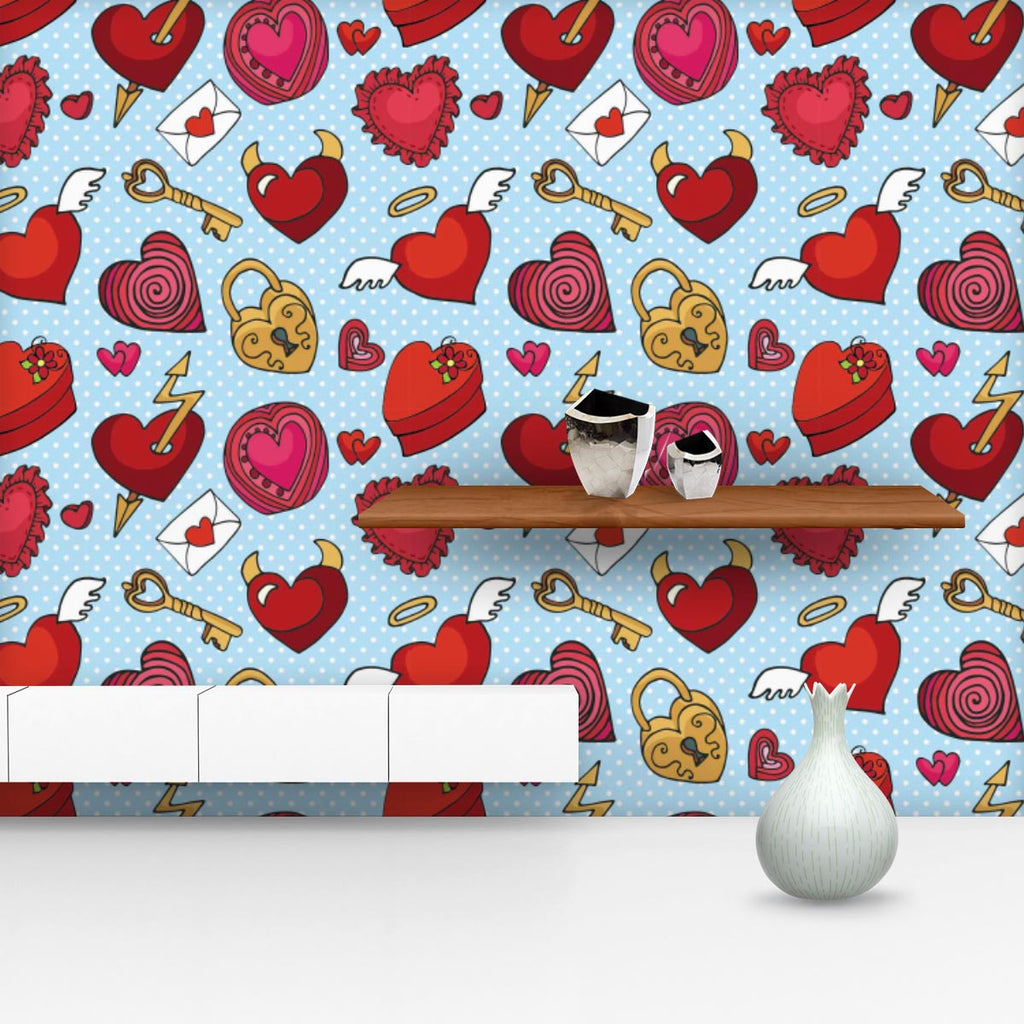 Valentine Love Wallpaper Roll-Wallpapers Peel & Stick-WAL_PA-IC 5007597 IC 5007597, Abstract Expressionism, Abstracts, Ancient, Animated Cartoons, Art and Paintings, Caricature, Cartoons, Decorative, Digital, Digital Art, Drawing, Graphic, Hearts, Historical, Holidays, Icons, Love, Medieval, Patterns, Retro, Romance, Semi Abstract, Signs, Signs and Symbols, Symbols, Vintage, Wedding, valentine, wallpaper, roll, abstract, angel, art, backdrop, background, beautiful, box, cartoon, celebration, collection, col
