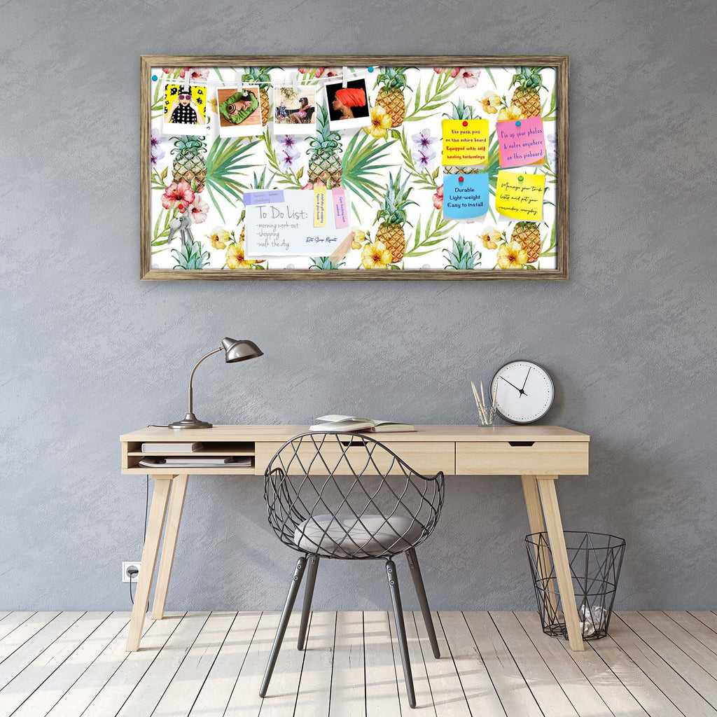 Pineapples & Hibiscus Bulletin Board Notice Pin Board Soft Board | Framed-Bulletin Boards Framed-BLB_FR-IC 5007603 IC 5007603, Abstract Expressionism, Abstracts, Art and Paintings, Botanical, Digital, Digital Art, Floral, Flowers, Fruit and Vegetable, Fruits, Graphic, Hawaiian, Holidays, Illustrations, Nature, Patterns, Scenic, Semi Abstract, Signs, Signs and Symbols, Tropical, Watercolour, pineapples, hibiscus, bulletin, board, notice, pin, soft, framed, pineapple, pattern, background, watercolor, hawaii, 