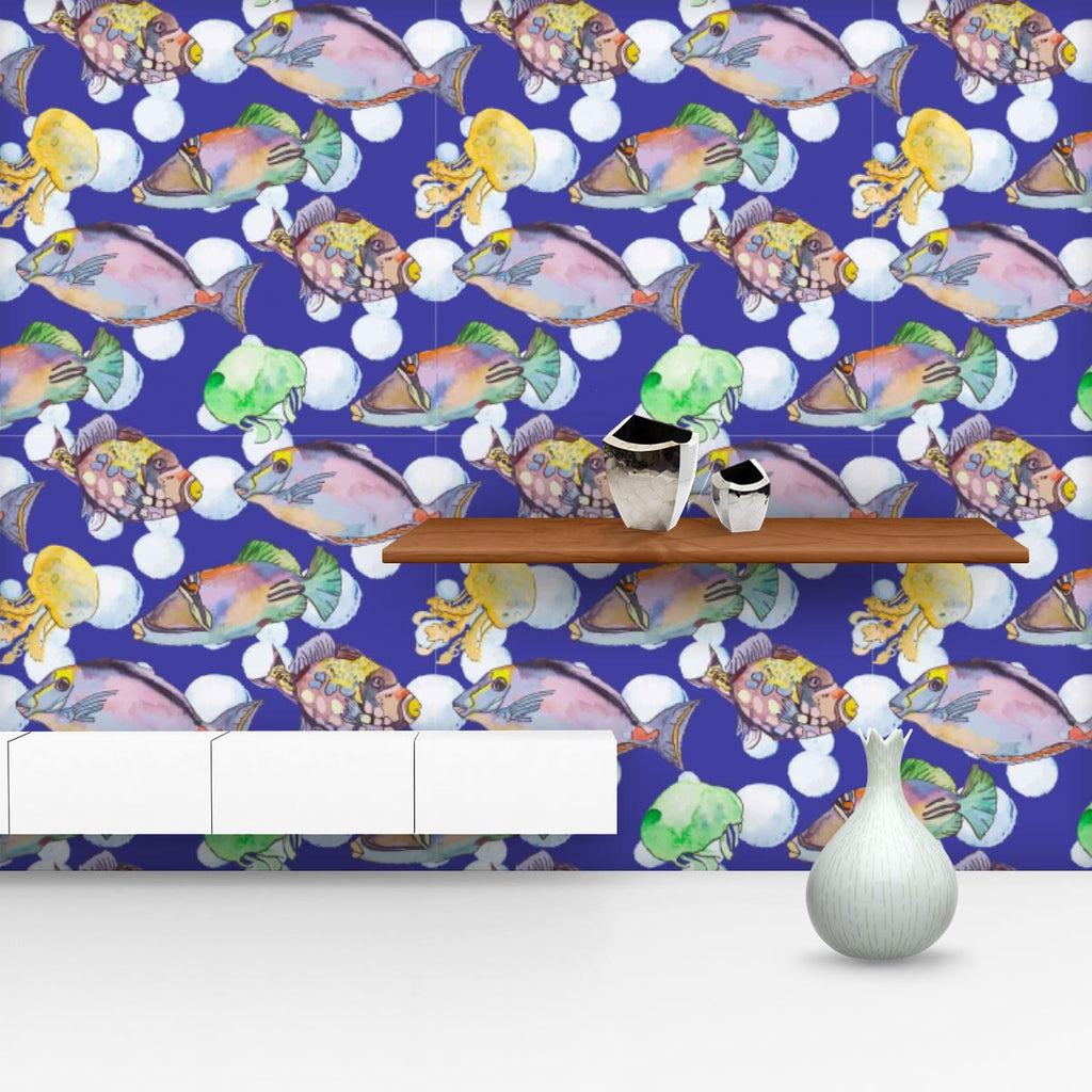 Tropical Sea D2 Wallpaper Roll-Wallpapers Peel & Stick-WAL_PA-IC 5007616 IC 5007616, Animals, Art and Paintings, Birds, Drawing, Illustrations, Nature, Patterns, Scenic, Signs, Signs and Symbols, Stripes, Tropical, Watercolour, Wildlife, sea, d2, wallpaper, roll, animal, aquarium, aquatic, art, background, beautiful, bright, color, colorful, design, diving, emperor, exotic, fauna, fish, illustration, isolate, jellyfish, marine, life, ocean, pattern, scale, scales, seamless, seaside, set, stripe, tropic, und