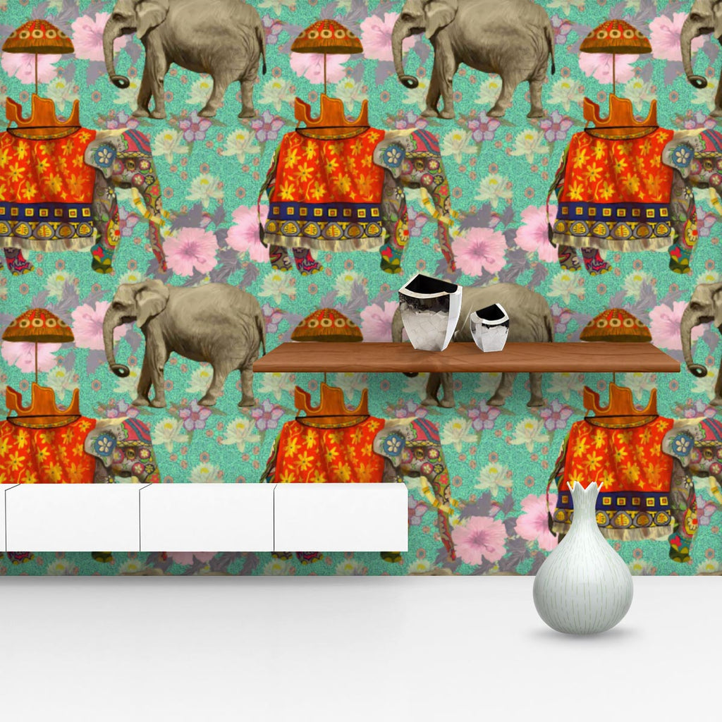 Elephant Pattern D2 Wallpaper Roll-Wallpapers Peel & Stick-WAL_PA-IC 5007629 IC 5007629, Art and Paintings, Botanical, Floral, Flowers, Hand Drawn, Indian, Nature, Patterns, Scenic, Signs, Signs and Symbols, elephant, pattern, d2, wallpaper, roll, lotus, flower, india, seamless, art, background, design, exotic, hand, drawn, wild, life, artzfolio, wallpapers for bedroom, wall papers full sheet for living room, wallpapers for home, pvc wallpaper, peel stick wallpaper, wall paper, adhesive wallpaper, room wall