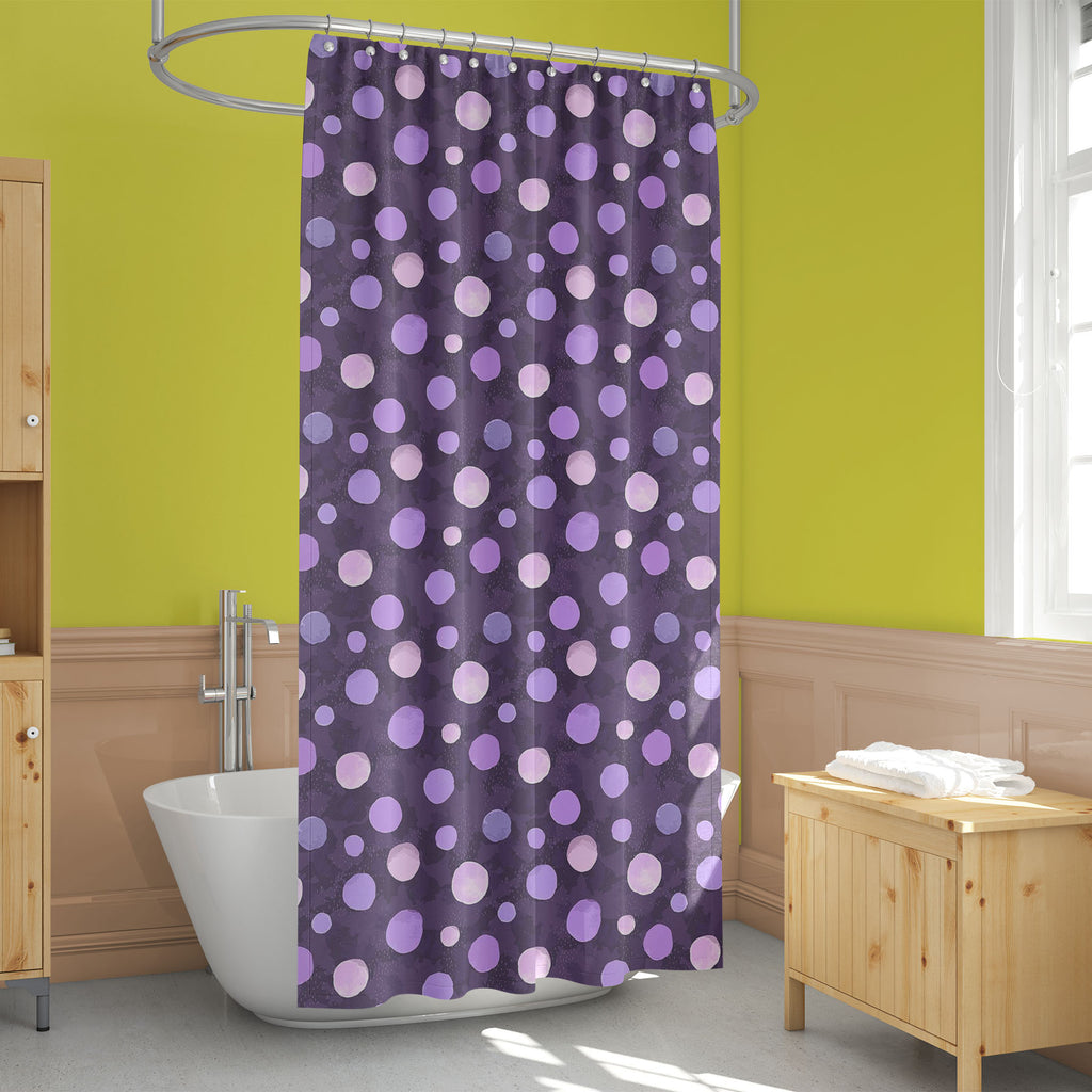 Watercolor Dots D2 Washable Waterproof Shower Curtain-Shower Curtains-CUR_SH_EL-IC 5007640 IC 5007640, Abstract Expressionism, Abstracts, Ancient, Animated Cartoons, Art and Paintings, Baby, Black and White, Caricature, Cartoons, Children, Circle, Digital, Digital Art, Dots, Drawing, Graphic, Hand Drawn, Historical, Icons, Illustrations, Kids, Medieval, Patterns, Retro, Semi Abstract, Signs, Signs and Symbols, Splatter, Vintage, Watercolour, White, watercolor, d2, washable, waterproof, shower, curtain, abst