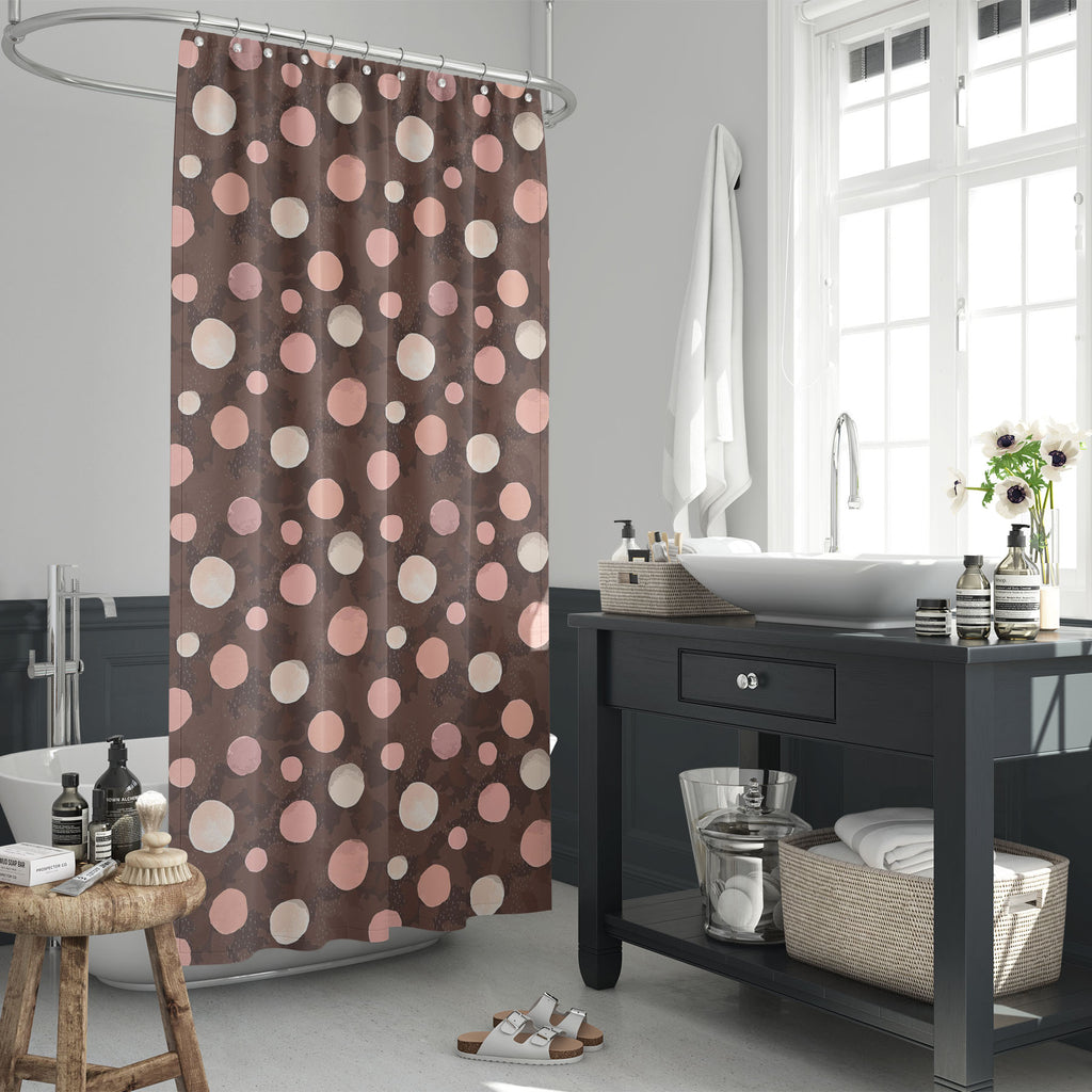 Watercolor Dots D3 Washable Waterproof Shower Curtain-Shower Curtains-CUR_SH_EL-IC 5007641 IC 5007641, Abstract Expressionism, Abstracts, Ancient, Animated Cartoons, Art and Paintings, Baby, Black and White, Caricature, Cartoons, Children, Circle, Digital, Digital Art, Dots, Drawing, Graphic, Hand Drawn, Historical, Icons, Illustrations, Kids, Medieval, Patterns, Retro, Semi Abstract, Signs, Signs and Symbols, Splatter, Vintage, Watercolour, White, watercolor, d3, washable, waterproof, shower, curtain, abst