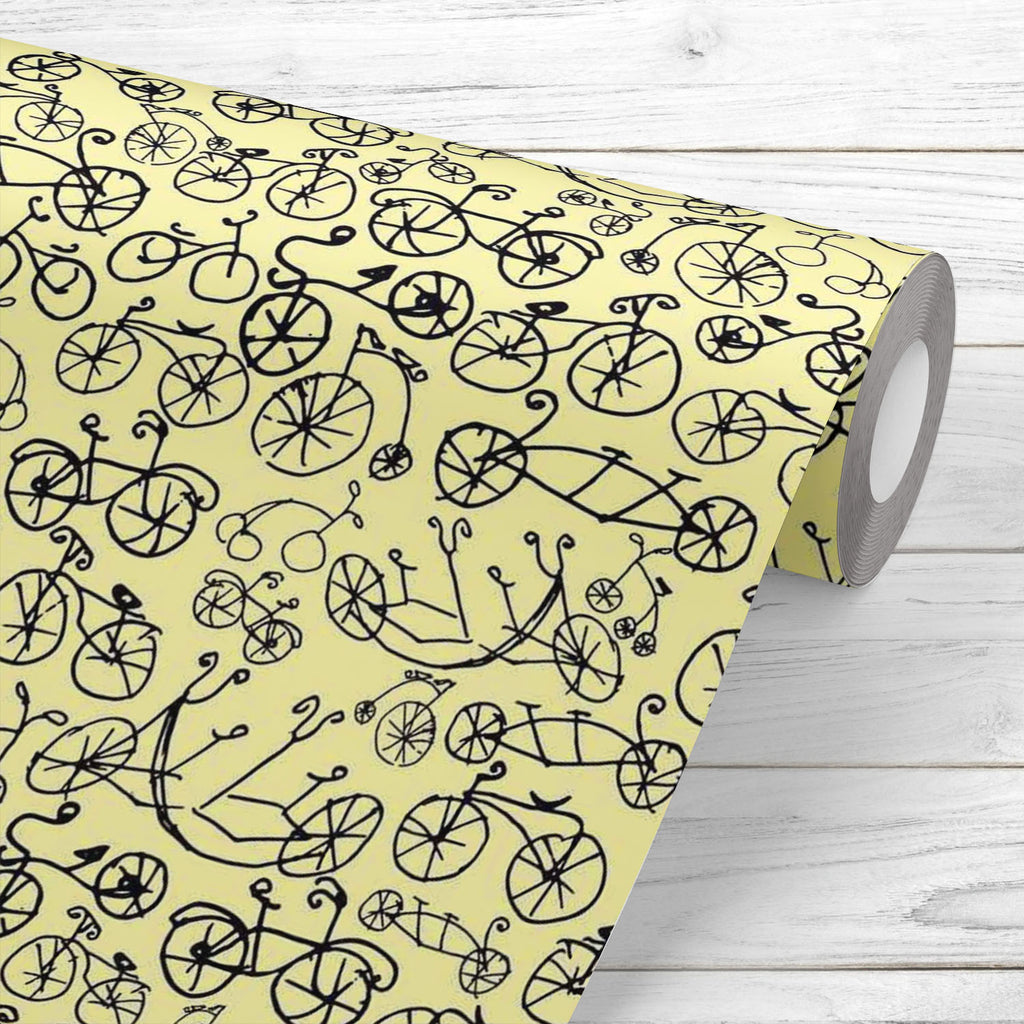 Hand Painted Bikes Wallpaper Roll-Wallpapers Peel & Stick-WAL_PA-IC 5007642 IC 5007642, Ancient, Art Nouveau, Automobiles, Bikes, Historical, Illustrations, Medieval, Patterns, Retro, Sketches, Sports, Transportation, Travel, Vehicles, Vintage, hand, painted, wallpaper, roll, art, nouveau, bicycle, illustration, pattern, penny, farthing, seamless, sketch, texture, transport, wheel, artzfolio, wallpapers for bedroom, wall papers full sheet for living room, wallpapers for home, pvc wallpaper, peel stick wallp