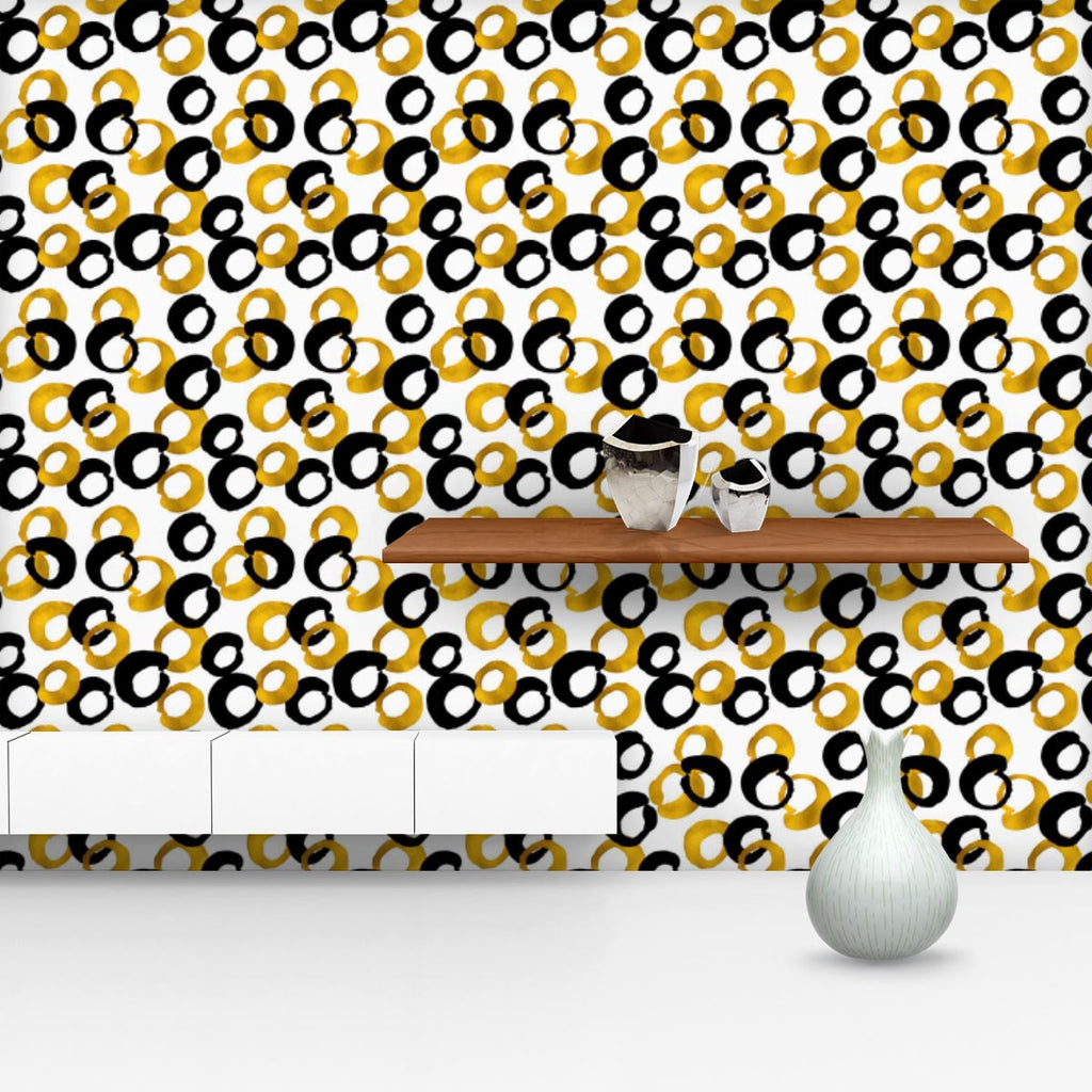 Gold & Black Drawing Wallpaper Roll-Wallpapers Peel & Stick-WAL_PA-IC 5007661 IC 5007661, Abstract Expressionism, Abstracts, Ancient, Art and Paintings, Black, Black and White, Circle, Digital, Digital Art, Drawing, Fashion, Geometric, Geometric Abstraction, Graphic, Historical, Illustrations, Medieval, Modern Art, Patterns, Semi Abstract, Signs, Signs and Symbols, Sketches, Splatter, Vintage, Watercolour, gold, wallpaper, roll, abstract, art, artistic, backdrop, background, blog, brush, creative, cute, dec