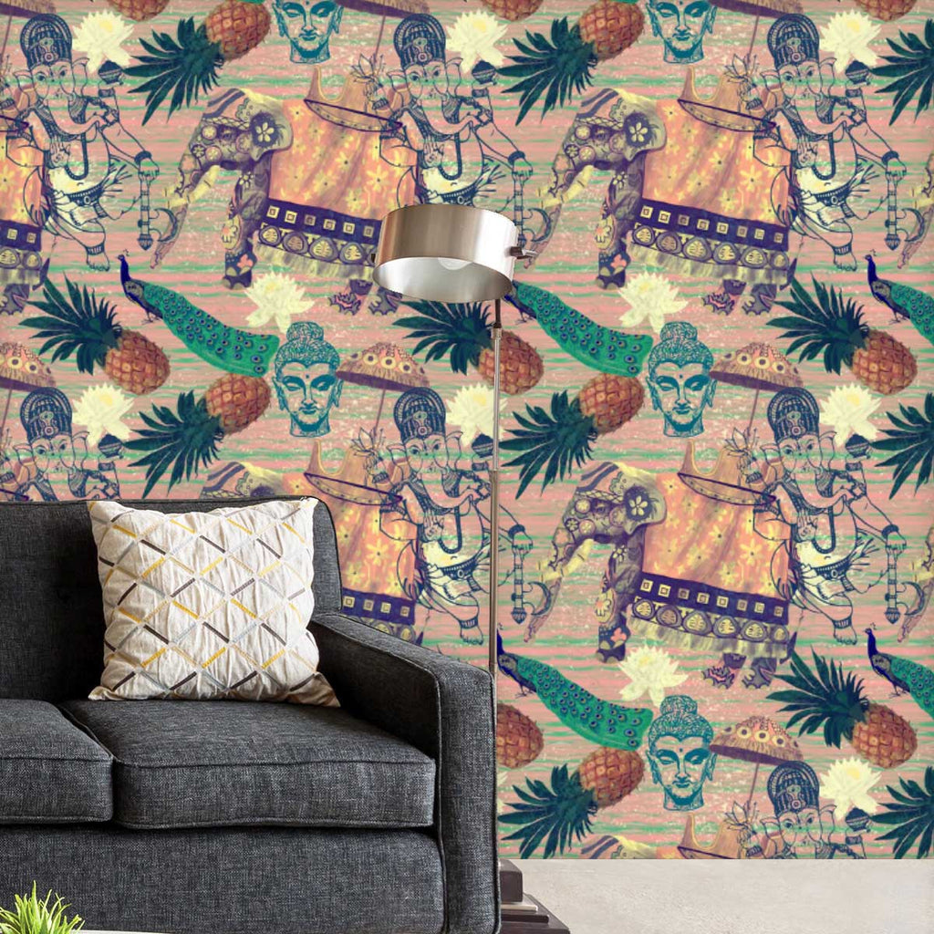 Elephant Pattern D6 Wallpaper Roll-Wallpapers Peel & Stick-WAL_PA-IC 5007664 IC 5007664, Ancient, Botanical, Drawing, Floral, Flowers, Historical, Illustrations, Indian, Medieval, Nature, Patterns, Retro, Signs, Signs and Symbols, Vintage, elephant, pattern, d6, wallpaper, roll, design, elephants, exotic, illustration, jungles, lotus, old, seamless, artzfolio, wallpapers for bedroom, wall papers full sheet for living room, wallpapers for home, pvc wallpaper, peel stick wallpaper, wall paper, adhesive wallpa