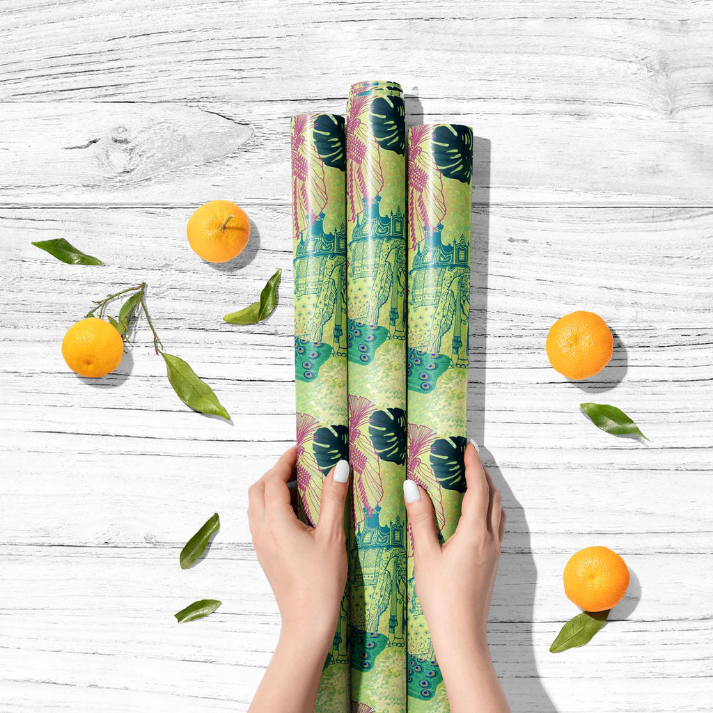 Ethnic India Art & Craft Gift Wrapping Paper-Wrapping Papers-WRP_PP-IC 5007665 IC 5007665, Ancient, Birds, Botanical, Drawing, Floral, Flowers, Historical, Illustrations, Indian, Medieval, Nature, Patterns, Retro, Signs, Signs and Symbols, Vintage, ethnic, india, art, craft, gift, wrapping, paper, peacock, artwork, bird, design, elephants, exotic, goa, illustration, jungles, lotus, maharajah, old, pattern, seamless, artzfolio, wrapping paper, gift wrapping paper, gift wrapping, birthday wrapping paper, holi