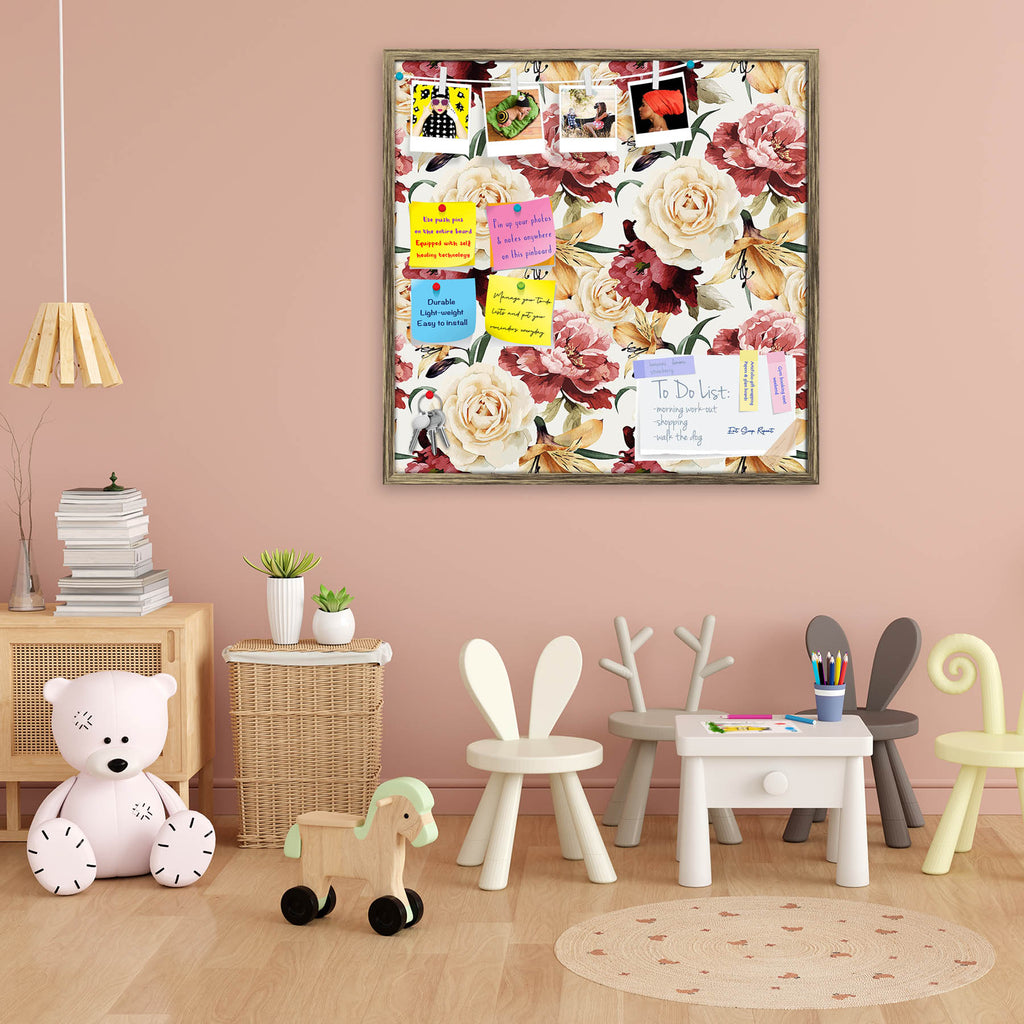 Roses D2 Bulletin Board Notice Pin Board Soft Board | Framed-Bulletin Boards Framed-BLB_FR-IC 5007667 IC 5007667, Abstract Expressionism, Abstracts, Ancient, Art and Paintings, Black and White, Botanical, Fashion, Floral, Flowers, Historical, Illustrations, Medieval, Nature, Paintings, Patterns, Scenic, Semi Abstract, Signs, Signs and Symbols, Vintage, Watercolour, White, roses, d2, bulletin, board, notice, pin, soft, framed, pattern, flower, watercolor, rose, peony, seamless, romantic, design, background, 
