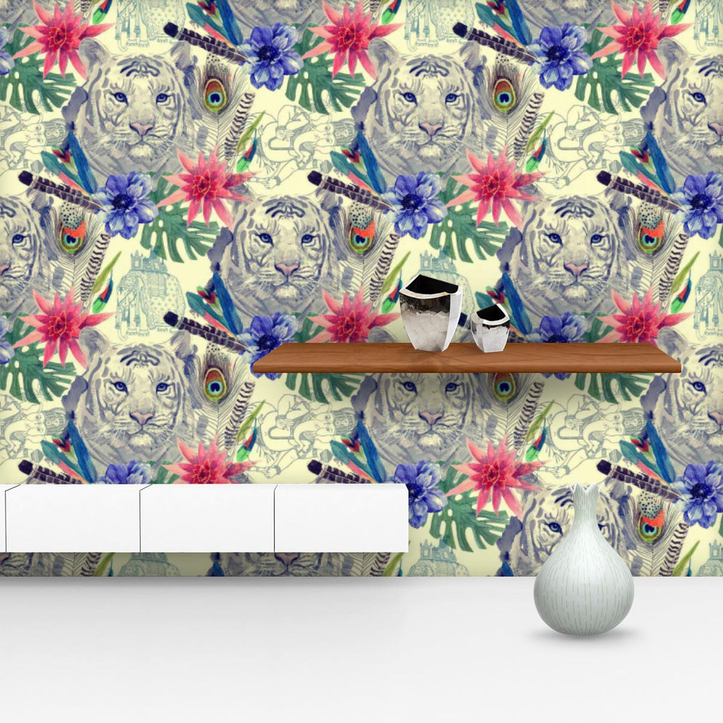 Tiger Portrait D5 Wallpaper Roll-Wallpapers Peel & Stick-WAL_PA-IC 5007674 IC 5007674, Ancient, Animals, Art and Paintings, Botanical, Fashion, Floral, Flowers, Hand Drawn, Historical, Illustrations, Indian, Medieval, Nature, Patterns, Retro, Scenic, Signs, Signs and Symbols, Tropical, Vintage, Watercolour, tiger, portrait, d5, wallpaper, roll, peacock, anemone, animal, art, artwork, design, element, exotic, feather, flower, hand, drawn, head, illustration, leaves, old, pattern, print, style, trend, trendy,