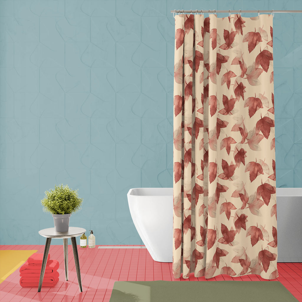 Autumn Leaves D5 Washable Waterproof Shower Curtain-Shower Curtains-CUR_SH_EL-IC 5007683 IC 5007683, Botanical, Drawing, Fashion, Floral, Flowers, Illustrations, Nature, Patterns, Scenic, Seasons, Signs, Signs and Symbols, Sketches, Watercolour, autumn, leaves, d5, washable, waterproof, shower, curtain, background, beautiful, colore, creative, creativity, decor, decoration, design, drawn, effect, elegance, elegant, element, hand, illustration, image, interior, objects, painted, pattern, plant, raster, repet