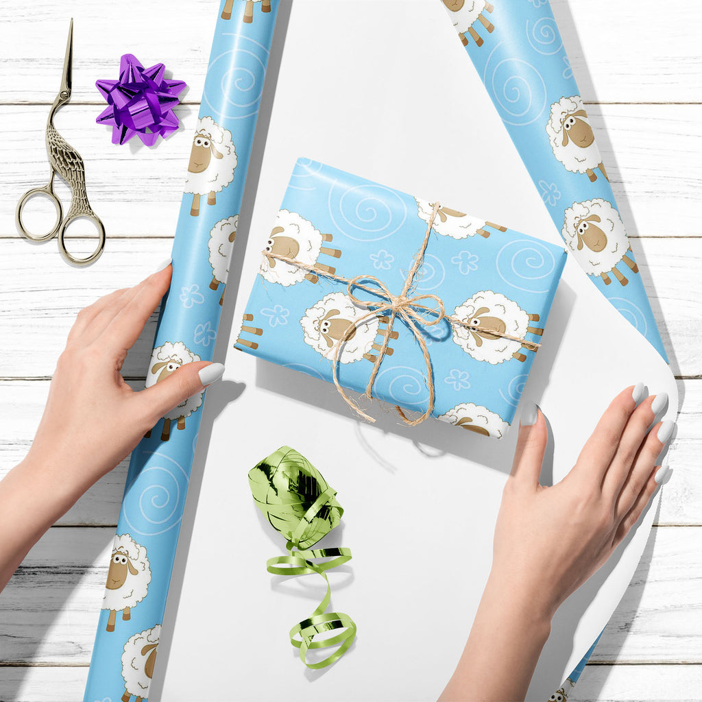 Sheeps & Circles Art & Craft Gift Wrapping Paper-Wrapping Papers-WRP_PP-IC 5007823 IC 5007823, Abstract Expressionism, Abstracts, Animals, Art and Paintings, Baby, Black and White, Children, Decorative, Digital, Digital Art, Drawing, Graphic, Illustrations, Kids, Patterns, Semi Abstract, Signs, Signs and Symbols, White, sheeps, circles, art, craft, gift, wrapping, paper, sheep, bonito, abstract, animal, artistic, artwork, backdrop, background, beautiful, blue, card, clip, color, colorful, creative, creativi