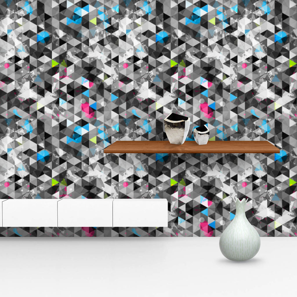 Abstract Grunge Triangle Wallpaper Roll - Wallpapers Peel & Stick - ArtzFolio.com