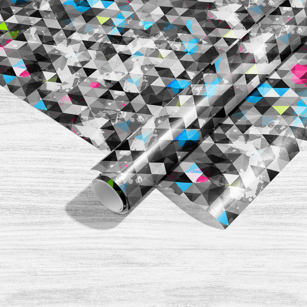 Abstract Grunge Triangle Art & Craft Gift Wrapping Paper - Wrapping Papers - ArtzFolio.com