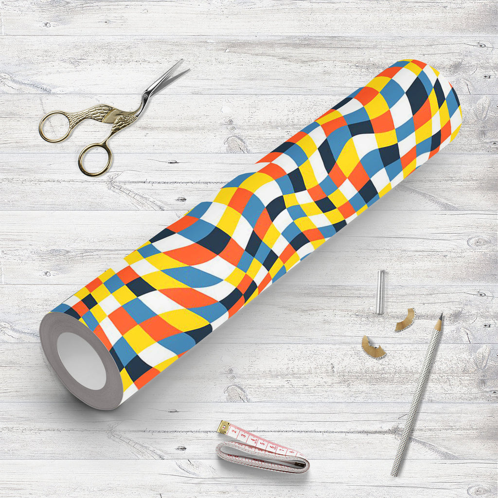 Abstract Color Plaid Texture Wallpaper Roll - Wallpapers Peel & Stick - ArtzFolio.com