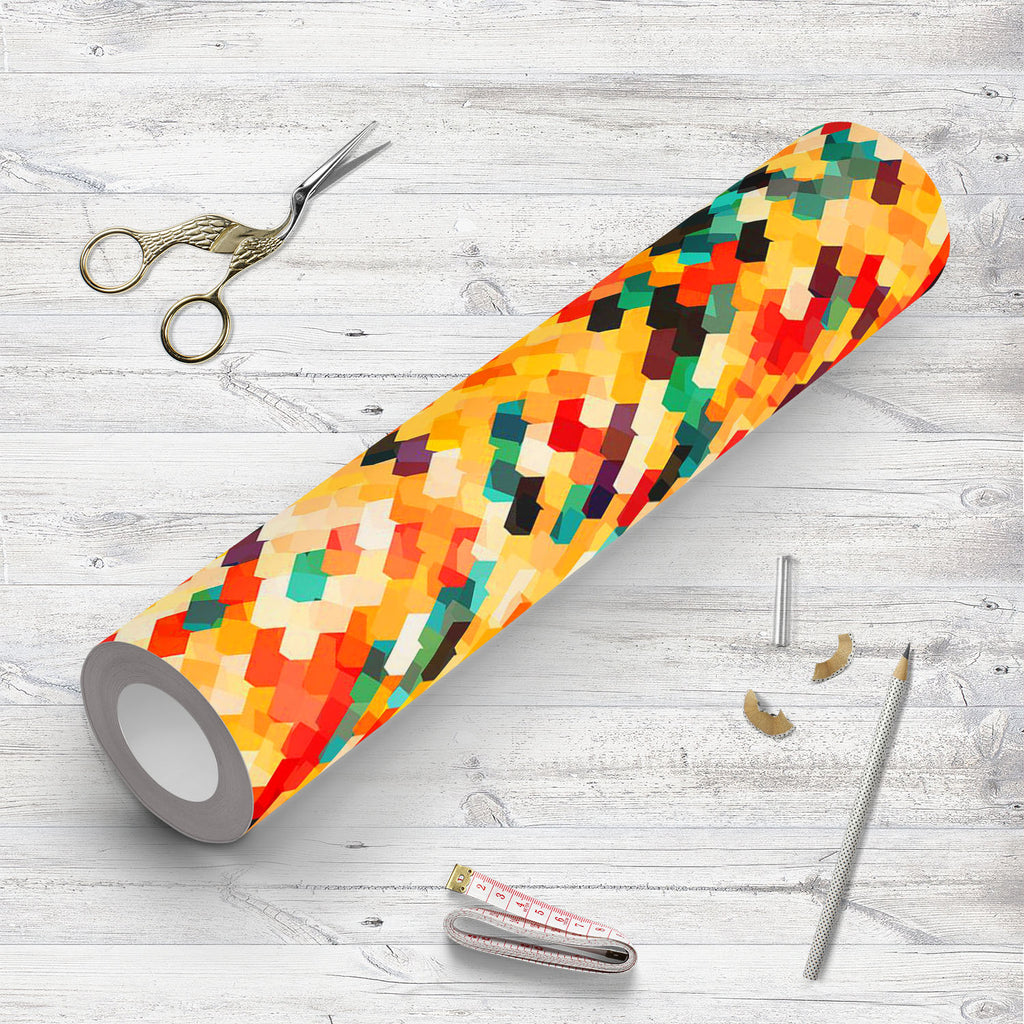 Abstract Multicolor Wallpaper Roll - Wallpapers Peel & Stick - ArtzFolio.com