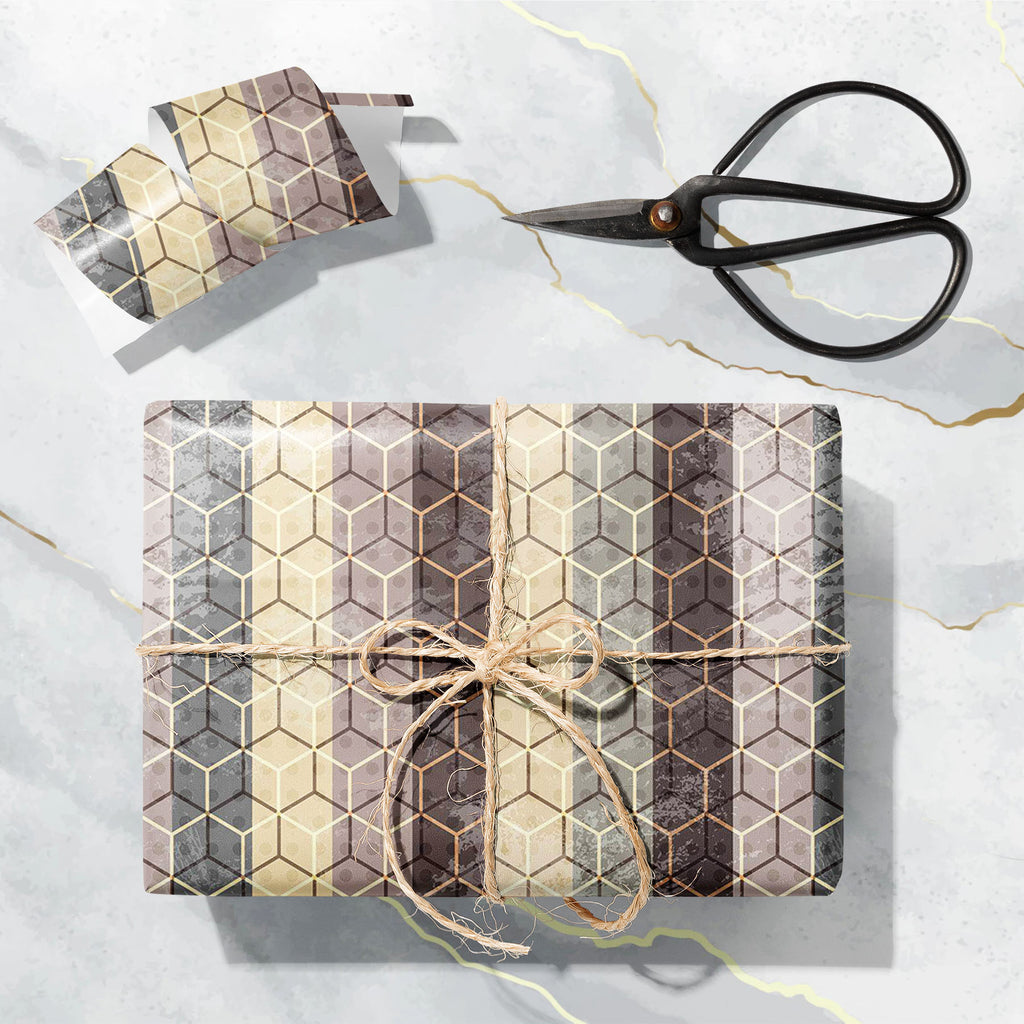 Vintage Cubes Art & Craft Gift Wrapping Paper-Wrapping Papers-WRP_PP-IC 5007836 IC 5007836, Abstract Expressionism, Abstracts, Ancient, Art and Paintings, Black and White, Cities, City Views, Diamond, Digital, Digital Art, Geometric, Geometric Abstraction, Graphic, Historical, Illustrations, Medieval, Paintings, Patterns, Science Fiction, Semi Abstract, Signs, Signs and Symbols, Vintage, White, cubes, art, craft, gift, wrapping, paper, abstract, backdrop, backgrounds, collection, color, colored, computer, c