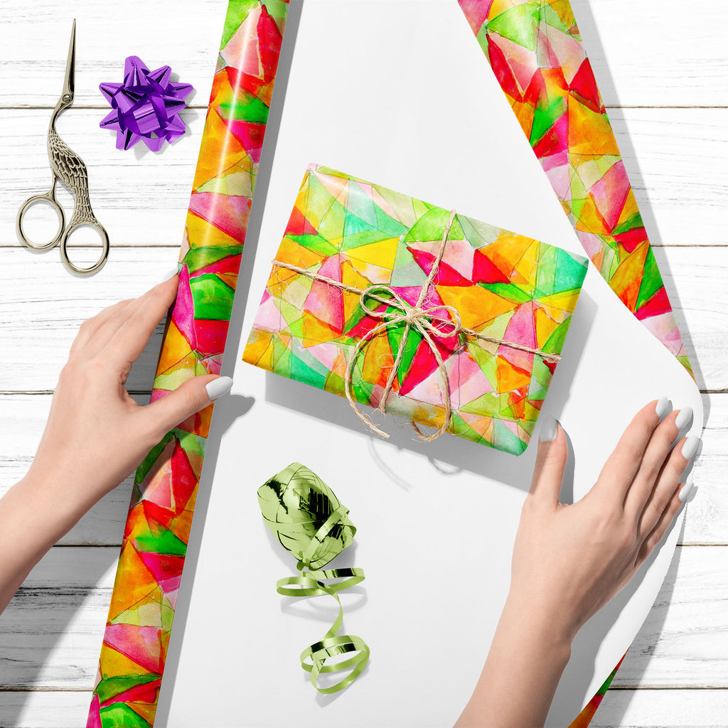 Watercolor Abstract Triangles Art & Craft Gift Wrapping Paper-Wrapping Papers-WRP_PP-IC 5007838 IC 5007838, Abstract Expressionism, Abstracts, Ancient, Art and Paintings, Decorative, Digital, Digital Art, Graphic, Historical, Illustrations, Medieval, Patterns, Semi Abstract, Signs, Signs and Symbols, Triangles, Vintage, Watercolour, watercolor, abstract, art, craft, gift, wrapping, paper, artistic, backdrop, background, border, brush, color, colorful, contemporary, design, faded, frame, gradation, green, gr