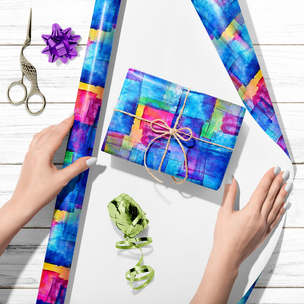 Blue Cubism Abstract Art Art & Craft Gift Wrapping Paper-Wrapping Papers-WRP_PP-IC 5007841 IC 5007841, Abstract Expressionism, Abstracts, Ancient, Art and Paintings, Cubism, Decorative, Digital, Digital Art, Graphic, Historical, Illustrations, Medieval, Old Masters, Patterns, Semi Abstract, Signs, Signs and Symbols, Vintage, Watercolour, blue, abstract, art, craft, gift, wrapping, paper, artistic, backdrop, background, border, brush, color, colorful, contemporary, design, faded, frame, gradation, grunge, ha