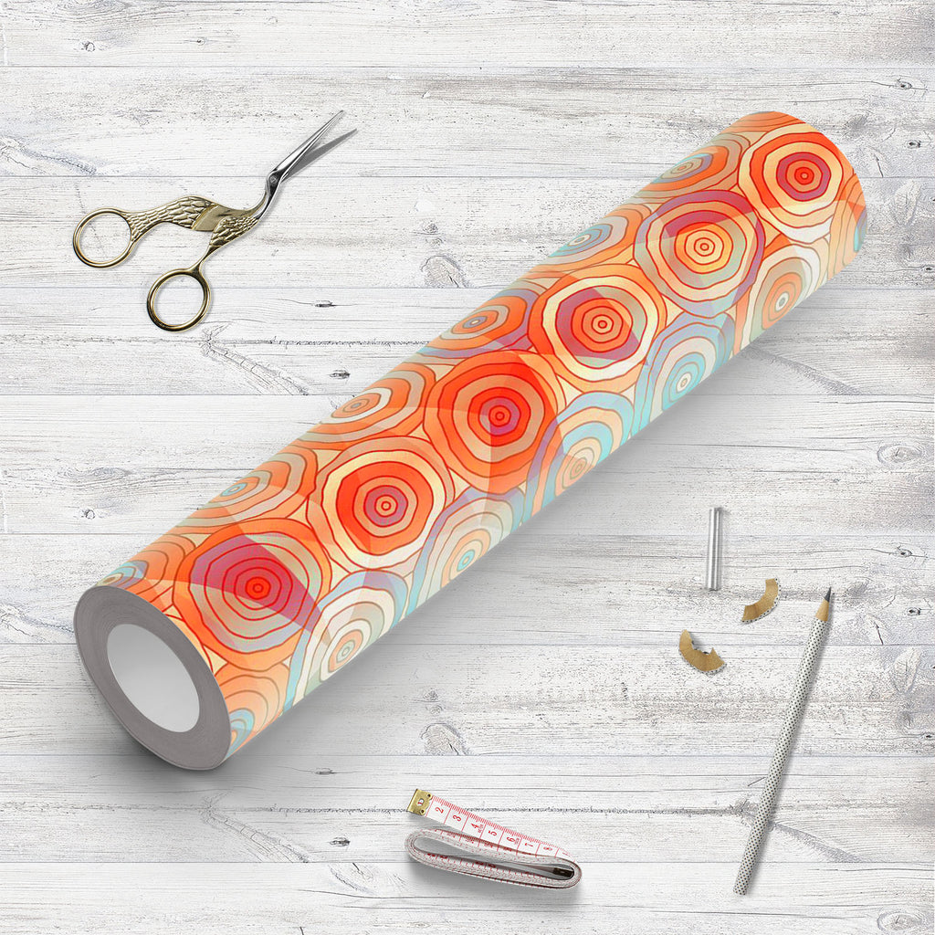 Abstract Colored Circles Wallpaper Roll - Wallpapers Peel & Stick - ArtzFolio.com