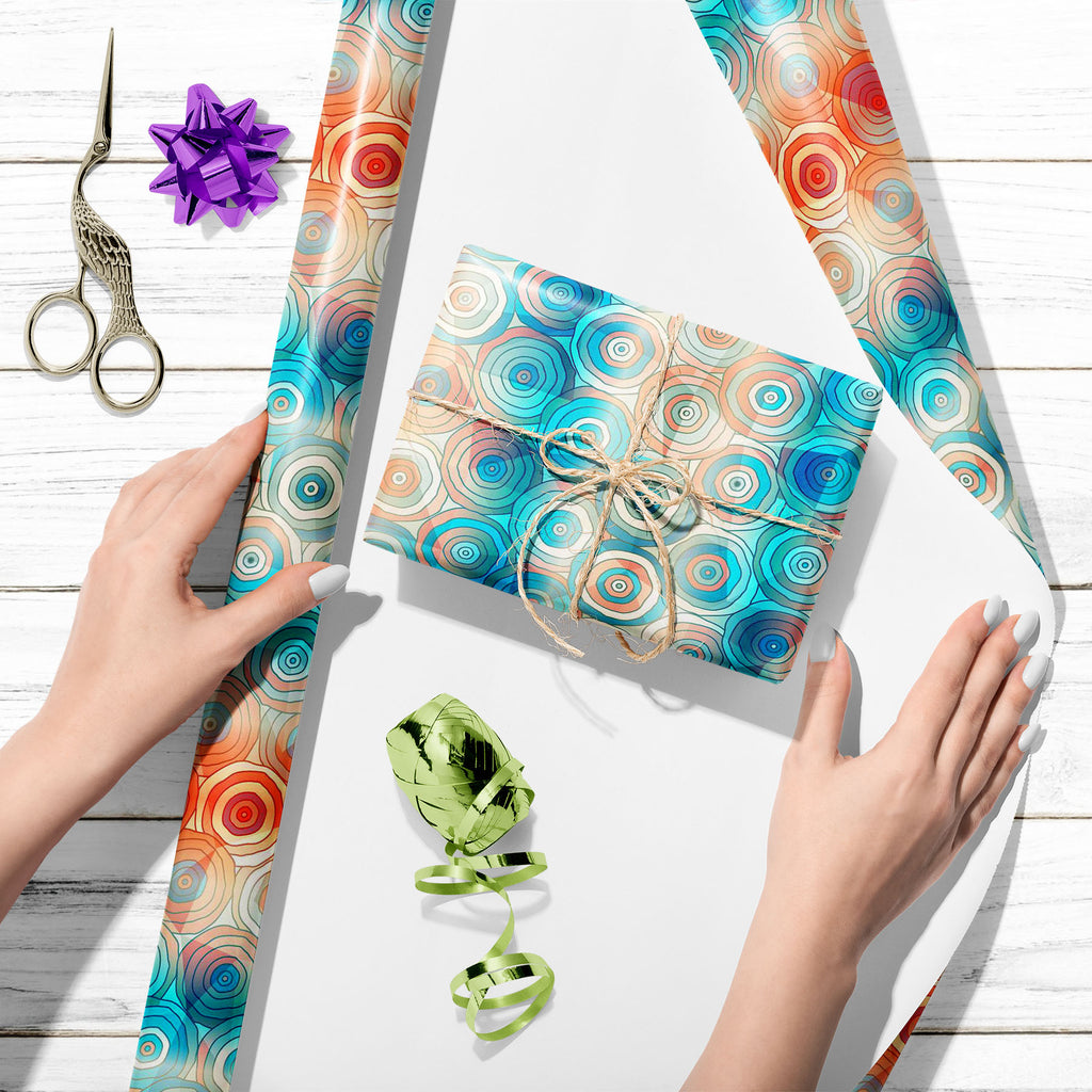 Abstract Colored Circles Art & Craft Gift Wrapping Paper - Wrapping Papers - ArtzFolio.com