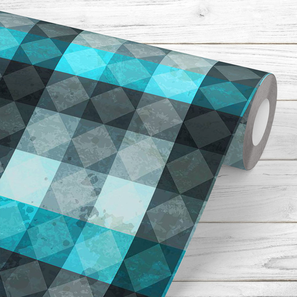 Blue Vintage Rombuses Wallpaper Roll-Wallpapers Peel & Stick-WAL_PA-IC 5007847 IC 5007847, Abstract Expressionism, Abstracts, Ancient, Art and Paintings, Black and White, Circle, Cities, City Views, Culture, Digital, Digital Art, Ethnic, Fashion, Geometric, Geometric Abstraction, Graphic, Historical, Illustrations, Love, Medieval, Patterns, Pop Art, Retro, Romance, Semi Abstract, Signs, Signs and Symbols, Traditional, Tribal, Vintage, White, World Culture, blue, rombuses, wallpaper, roll, abstract, art, bac