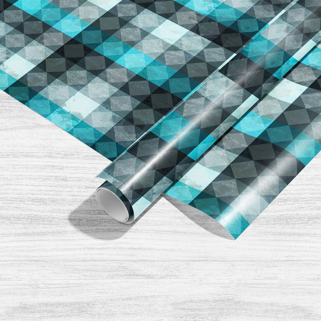 Blue Vintage Rombuses Art & Craft Gift Wrapping Paper-Wrapping Papers-WRP_PP-IC 5007847 IC 5007847, Abstract Expressionism, Abstracts, Ancient, Art and Paintings, Black and White, Circle, Cities, City Views, Culture, Digital, Digital Art, Ethnic, Fashion, Geometric, Geometric Abstraction, Graphic, Historical, Illustrations, Love, Medieval, Patterns, Pop Art, Retro, Romance, Semi Abstract, Signs, Signs and Symbols, Traditional, Tribal, Vintage, White, World Culture, blue, rombuses, art, craft, gift, wrapping