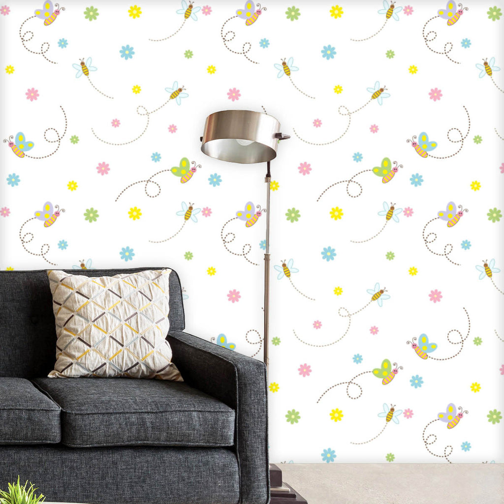 Cute Insects And Flowers Wallpaper Roll-Wallpapers Peel & Stick-WAL_PA-IC 5007850 IC 5007850, Animals, Animated Cartoons, Art and Paintings, Baby, Botanical, Caricature, Cartoons, Children, Digital, Digital Art, Drawing, Floral, Flowers, Graphic, Illustrations, Kids, Love, Nature, Patterns, Romance, Scenic, Signs, Signs and Symbols, Symbols, cute, insects, and, wallpaper, roll, girl, animal, art, backdrop, background, beautiful, bee, boy, bright, butterfly, card, cartoon, cheerful, child, childhood, color, 