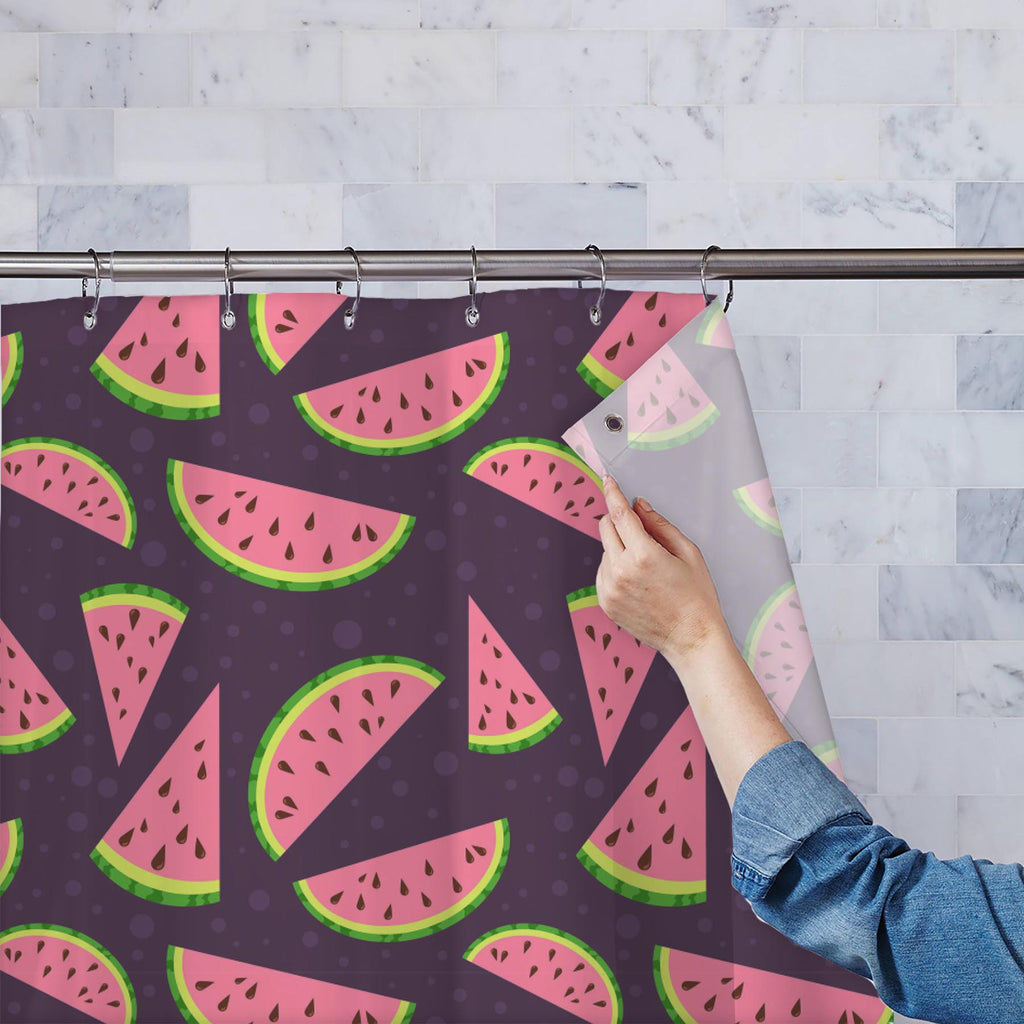 Colorful Watermelon D3 Washable Waterproof Shower Curtain-Shower Curtains-CUR_SH_EL-IC 5007863 IC 5007863, Abstract Expressionism, Abstracts, Ancient, Animated Cartoons, Art and Paintings, Caricature, Cartoons, Cuisine, Digital, Digital Art, Drawing, Food, Food and Beverage, Food and Drink, Fruit and Vegetable, Fruits, Graphic, Historical, Illustrations, Medieval, Nature, Patterns, Retro, Scenic, Semi Abstract, Signs, Signs and Symbols, Vintage, colorful, watermelon, d3, washable, waterproof, shower, curtai