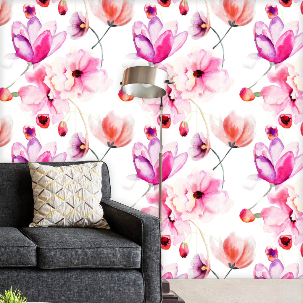 Watercolor Pink Flowers Wallpaper Roll-Wallpapers Peel & Stick-WAL_PA-IC 5007865 IC 5007865, Ancient, Art and Paintings, Botanical, Calligraphy, Digital, Digital Art, Drawing, Floral, Flowers, Graphic, Historical, Illustrations, Medieval, Nature, Paintings, Patterns, Retro, Scenic, Signs, Signs and Symbols, Vintage, Watercolour, watercolor, pink, wallpaper, roll, flower, painting, pattern, art, backdrop, background, banner, bloom, blossom, botany, branch, decoration, design, engraving, fabric, grunge, illus