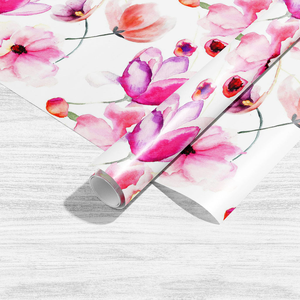 Watercolor Pink Flowers Art & Craft Gift Wrapping Paper-Wrapping Papers-WRP_PP-IC 5007865 IC 5007865, Ancient, Art and Paintings, Botanical, Calligraphy, Digital, Digital Art, Drawing, Floral, Flowers, Graphic, Historical, Illustrations, Medieval, Nature, Paintings, Patterns, Retro, Scenic, Signs, Signs and Symbols, Vintage, Watercolour, watercolor, pink, art, craft, gift, wrapping, paper, flower, painting, pattern, backdrop, background, banner, bloom, blossom, botany, branch, decoration, design, engraving,