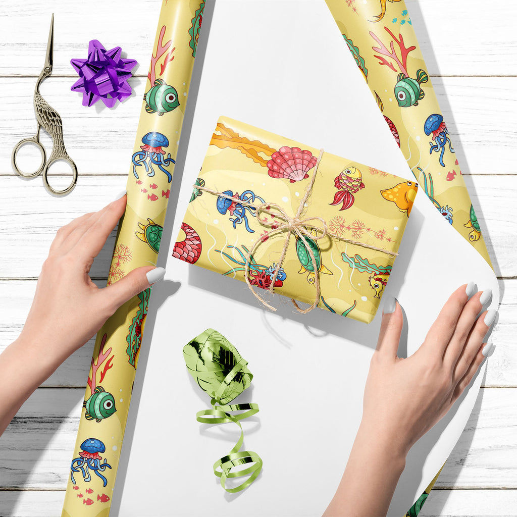Mermaids & Fishes Art & Craft Gift Wrapping Paper-Wrapping Papers-WRP_PP-IC 5007875 IC 5007875, Animals, Animated Cartoons, Art and Paintings, Caricature, Cartoons, Illustrations, Mermaid, Nature, Paintings, Patterns, Scenic, Tropical, Wildlife, mermaids, fishes, art, craft, gift, wrapping, paper, aquatic, bright, bubble, cartoon, characters, climate, cockleshell, colored, coral, cute, deep, discovery, diving, fish, fishing, freshwater, girl, goldfish, horse, jellyfish, life, mammal, multi, painting, patter