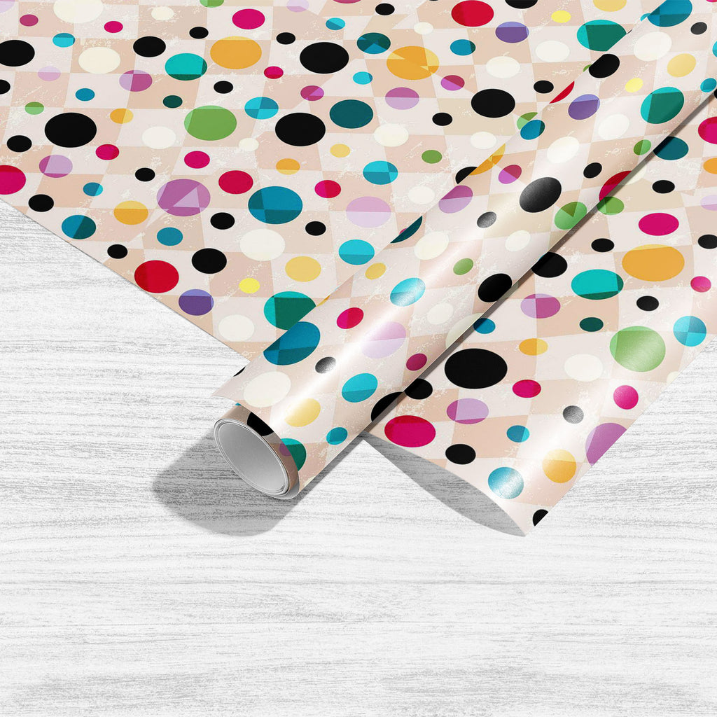 Retro Vintage Circles Art & Craft Gift Wrapping Paper-Wrapping Papers-WRP_PP-IC 5007876 IC 5007876, Abstract Expressionism, Abstracts, Ancient, Art and Paintings, Black, Black and White, Botanical, Circle, Digital, Digital Art, Dots, Floral, Flowers, Geometric, Geometric Abstraction, Graffiti, Graphic, Historical, Illustrations, Medieval, Nature, Patterns, Pets, Pop Art, Retro, Semi Abstract, Signs, Signs and Symbols, Splatter, Vintage, circles, art, craft, gift, wrapping, paper, abstract, background, brigh